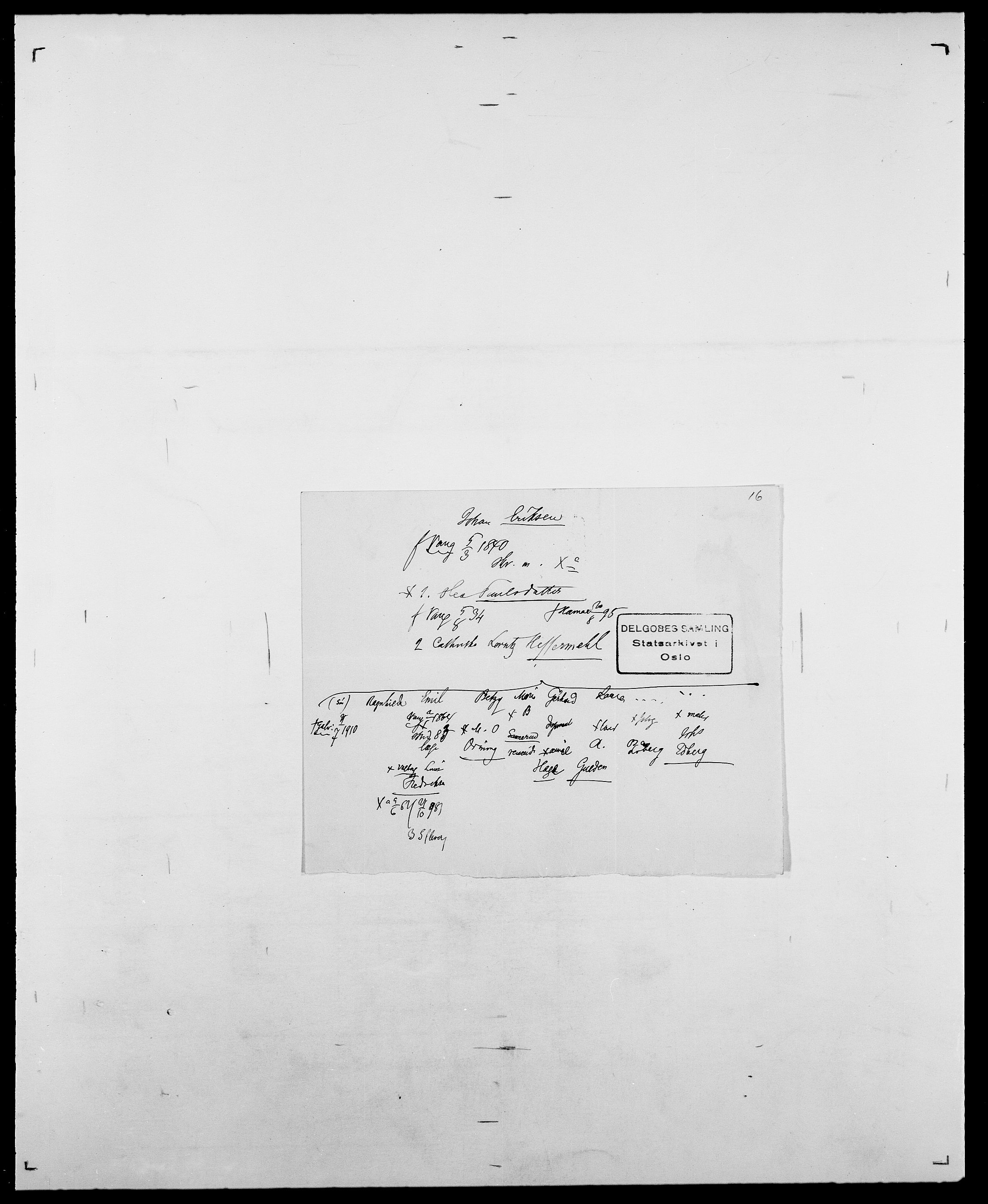 Delgobe, Charles Antoine - samling, AV/SAO-PAO-0038/D/Da/L0010: Dürendahl - Fagelund, s. 579