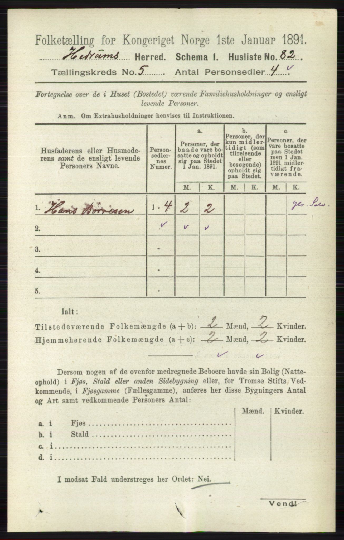 RA, Folketelling 1891 for 0727 Hedrum herred, 1891, s. 1959