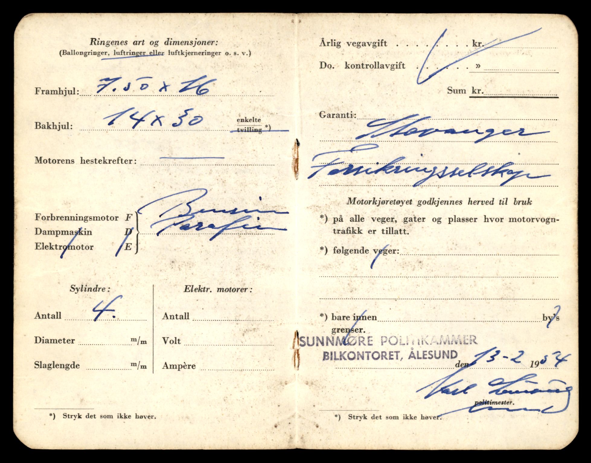 Møre og Romsdal vegkontor - Ålesund trafikkstasjon, AV/SAT-A-4099/F/Fe/L0033: Registreringskort for kjøretøy T 12151 - T 12474, 1927-1998, s. 3314