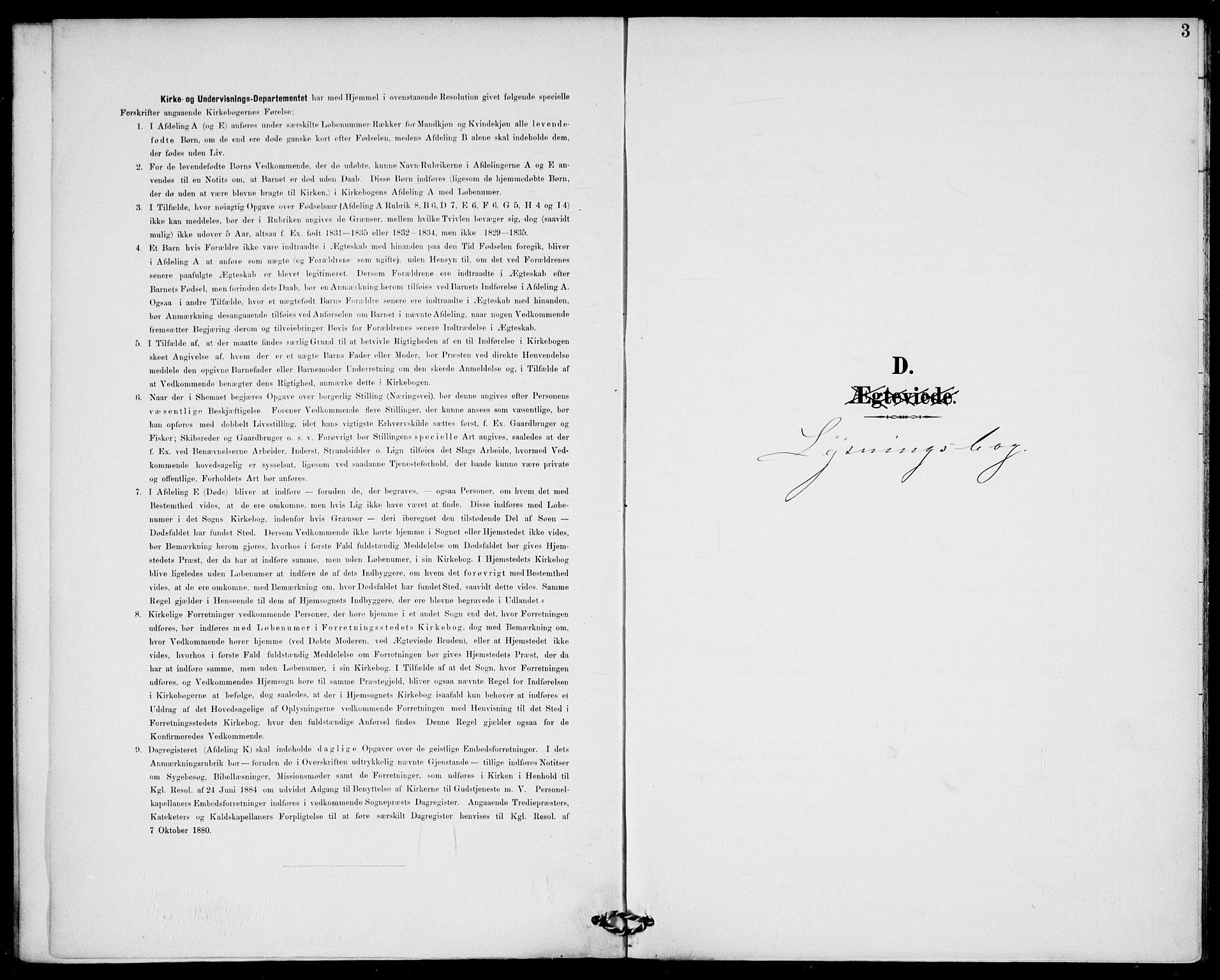 Sem kirkebøker, SAKO/A-5/H/Ha/L0001: Lysningsprotokoll nr. 1, 1894-1909, s. 3