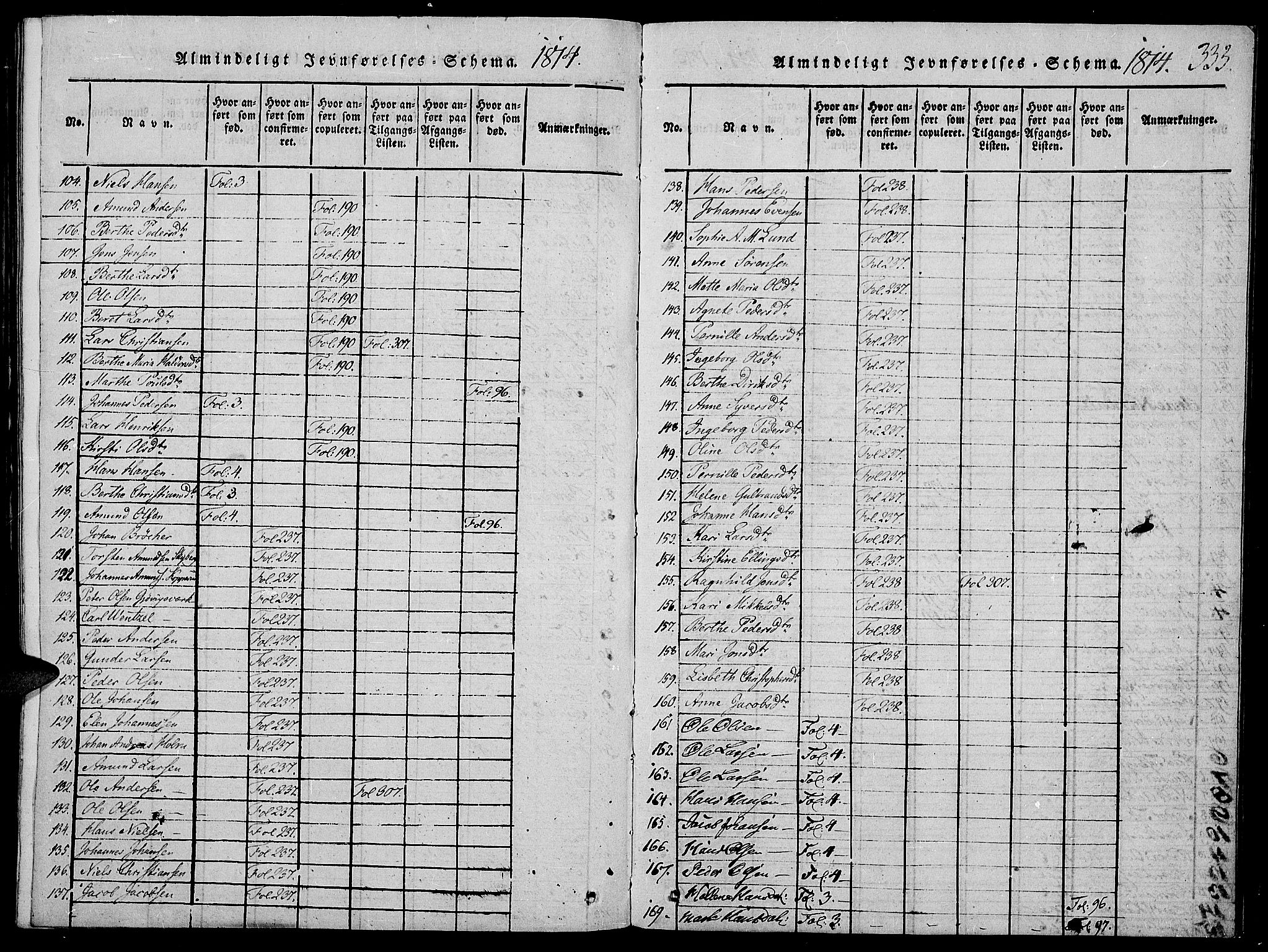 Vardal prestekontor, AV/SAH-PREST-100/H/Ha/Haa/L0004: Ministerialbok nr. 4, 1814-1831, s. 333