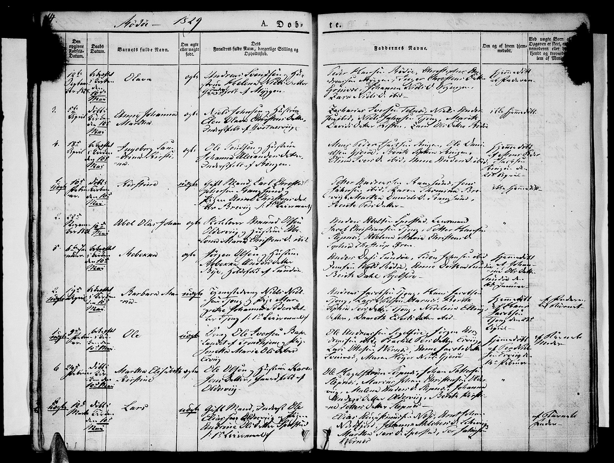 Ministerialprotokoller, klokkerbøker og fødselsregistre - Nordland, AV/SAT-A-1459/841/L0598: Ministerialbok nr. 841A06 /1, 1825-1844, s. 14