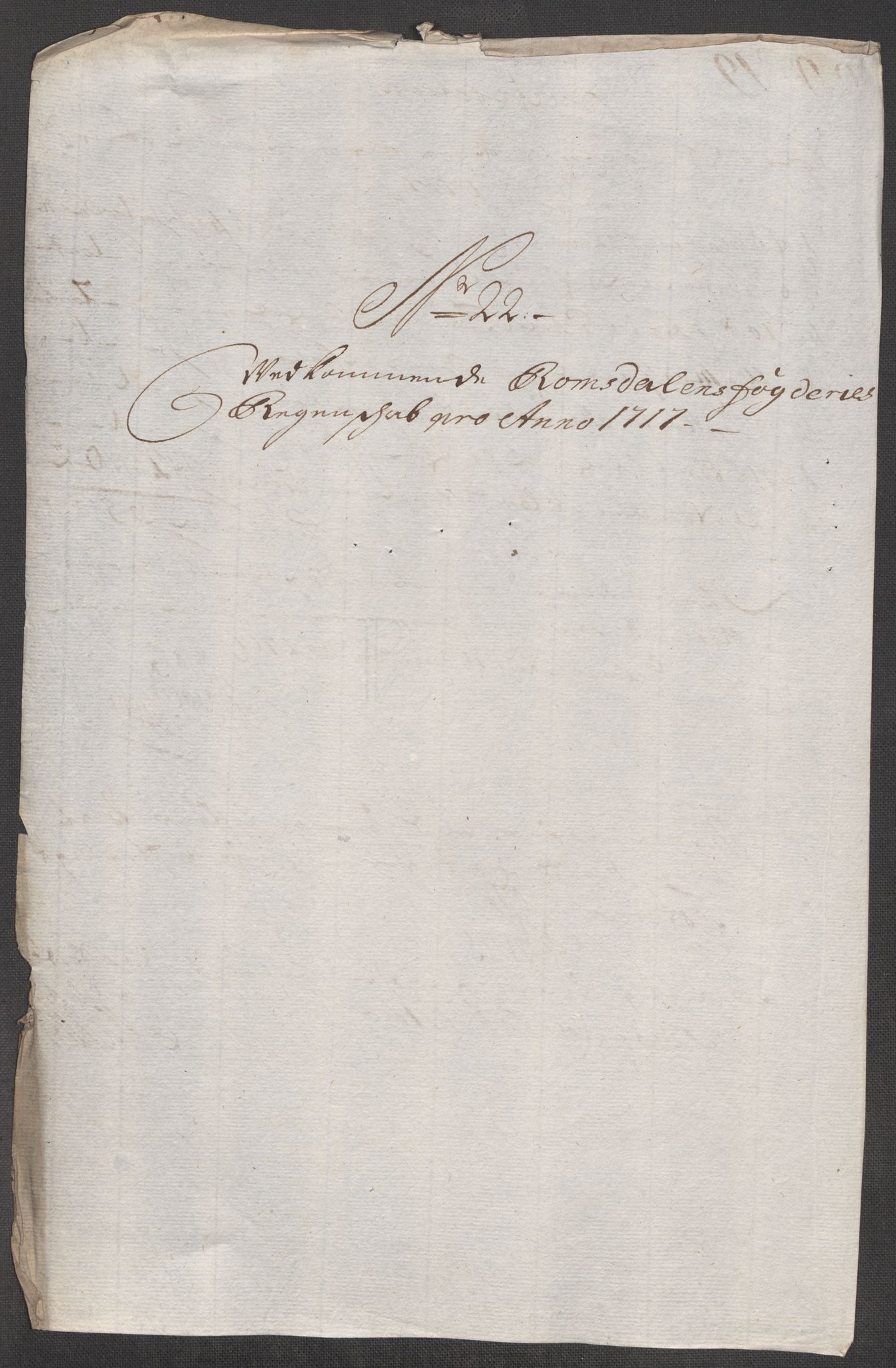 Rentekammeret inntil 1814, Reviderte regnskaper, Fogderegnskap, RA/EA-4092/R55/L3664: Fogderegnskap Romsdal, 1717, s. 168