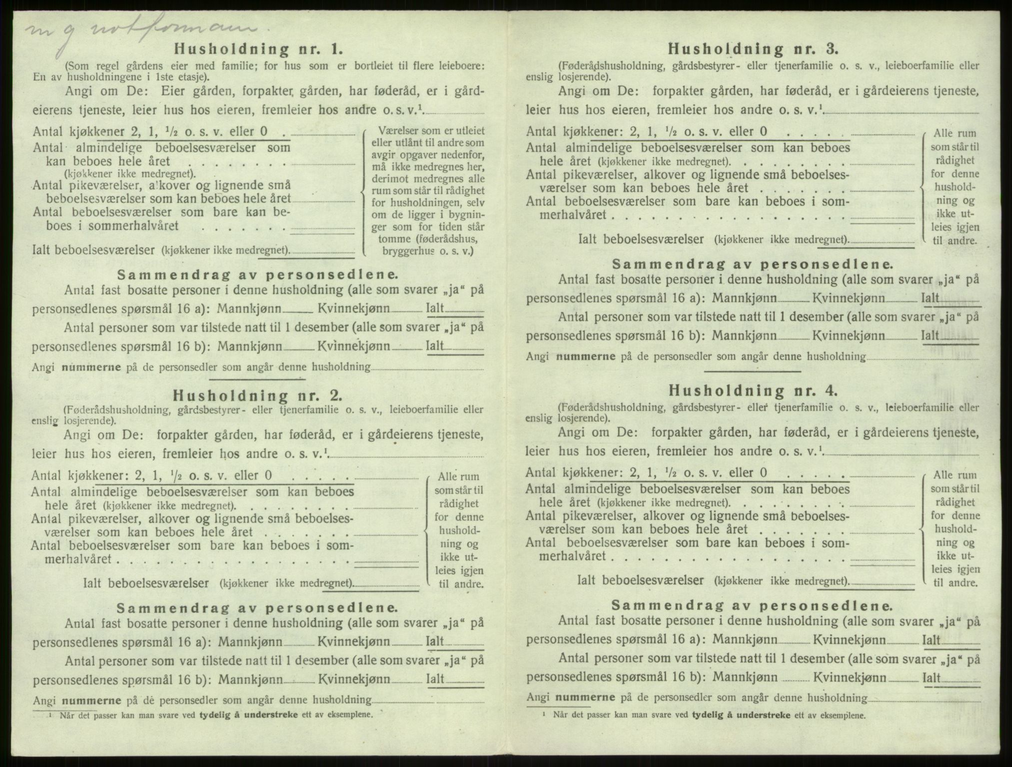 SAB, Folketelling 1920 for 1254 Hamre herred, 1920, s. 320
