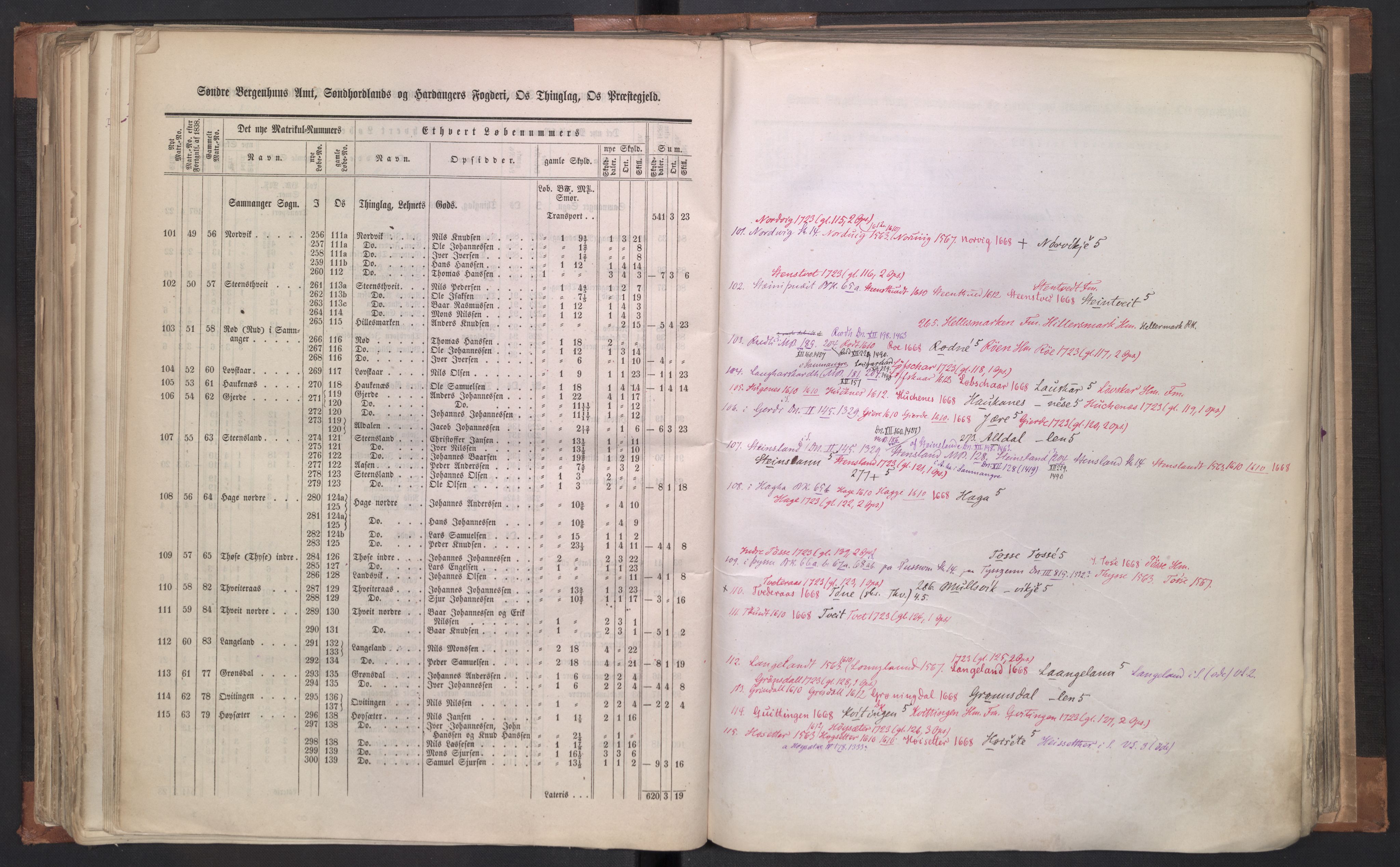 Rygh, AV/RA-PA-0034/F/Fb/L0011: Matrikkelen for 1838 - Søndre Bergenhus amt (Hordaaland fylke), 1838