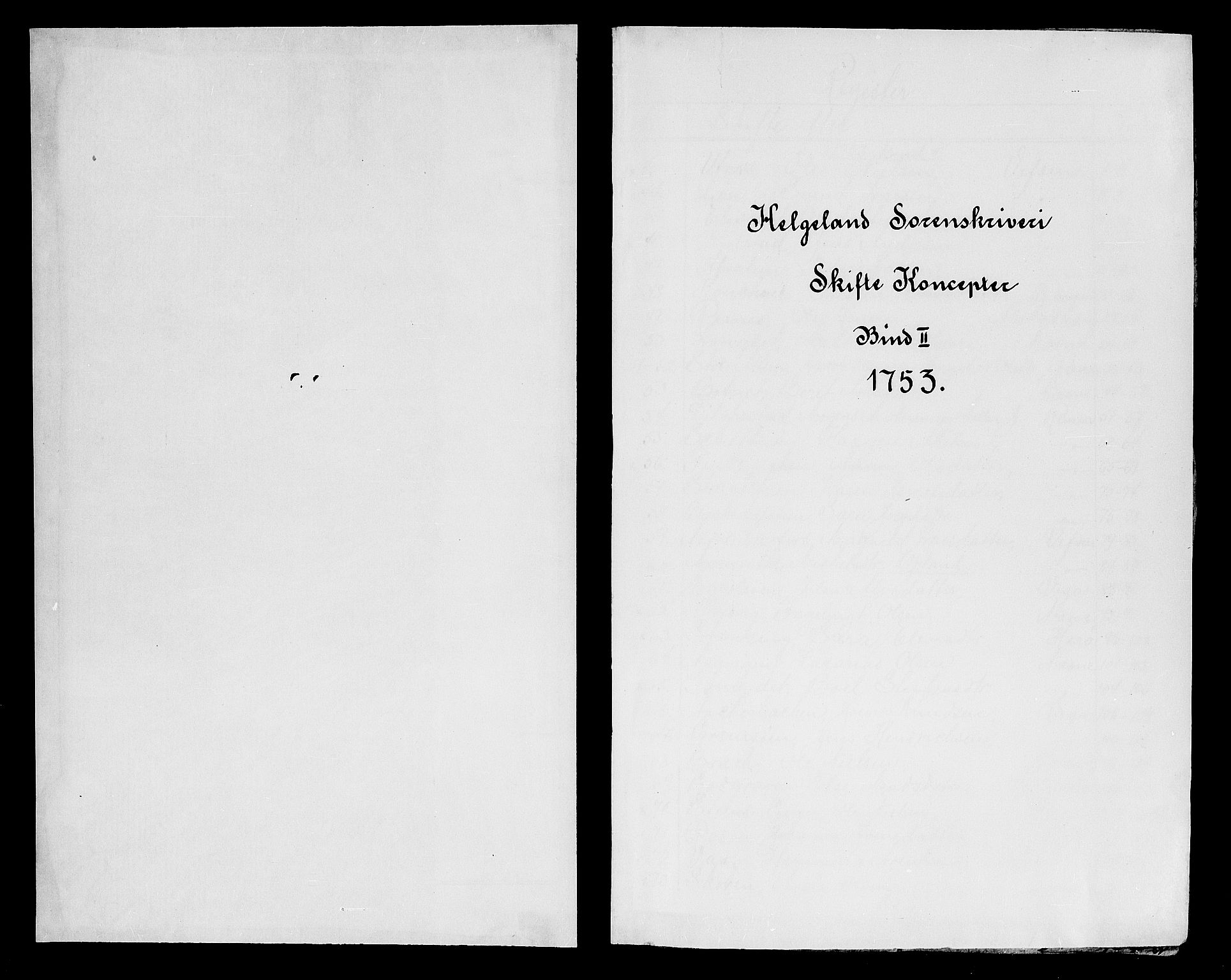 Helgeland sorenskriveri, SAT/A-0004/3/3A/L0029: Konseptprotokoll 14, 1753