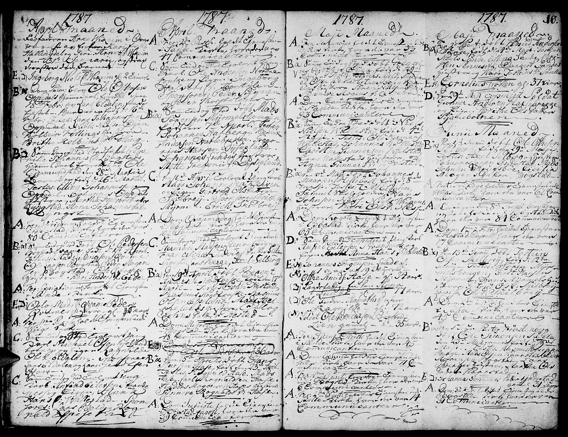 Gaular sokneprestembete, AV/SAB-A-80001/H/Haa: Ministerialbok nr. A 2, 1785-1821, s. 10