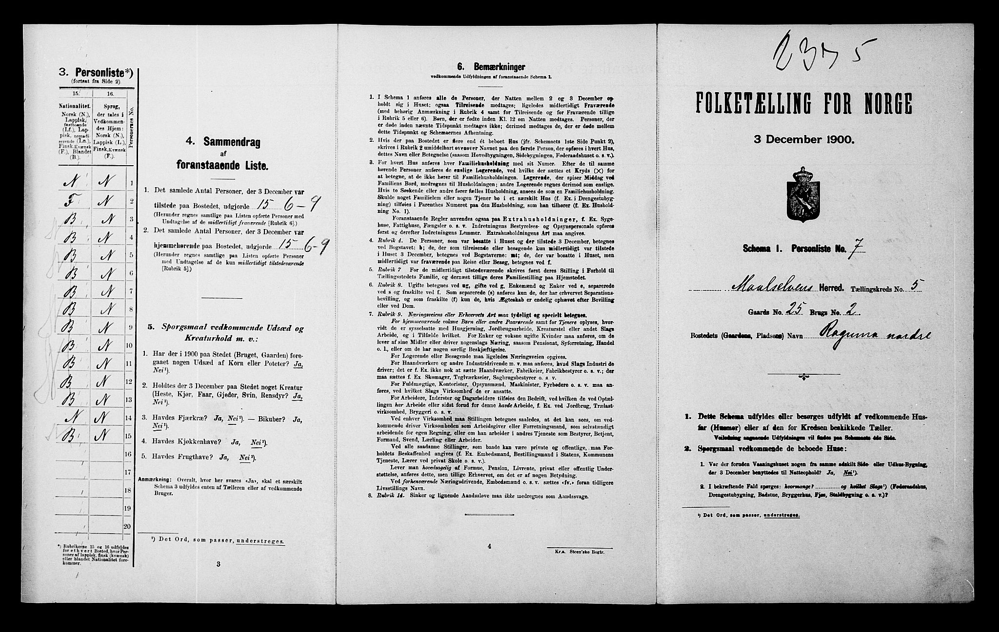 SATØ, Folketelling 1900 for 1924 Målselv herred, 1900, s. 402
