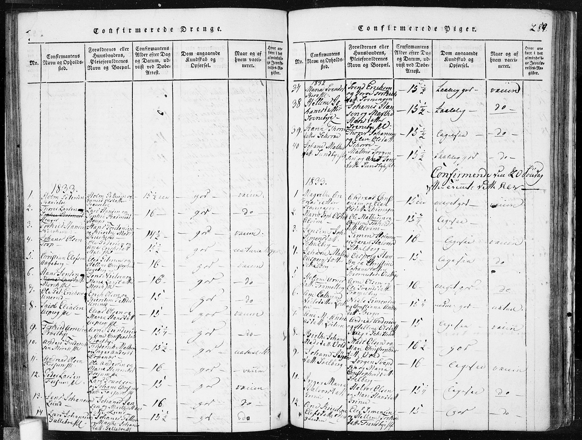 Spydeberg prestekontor Kirkebøker, SAO/A-10924/F/Fa/L0004: Ministerialbok nr. I 4, 1814-1841, s. 287
