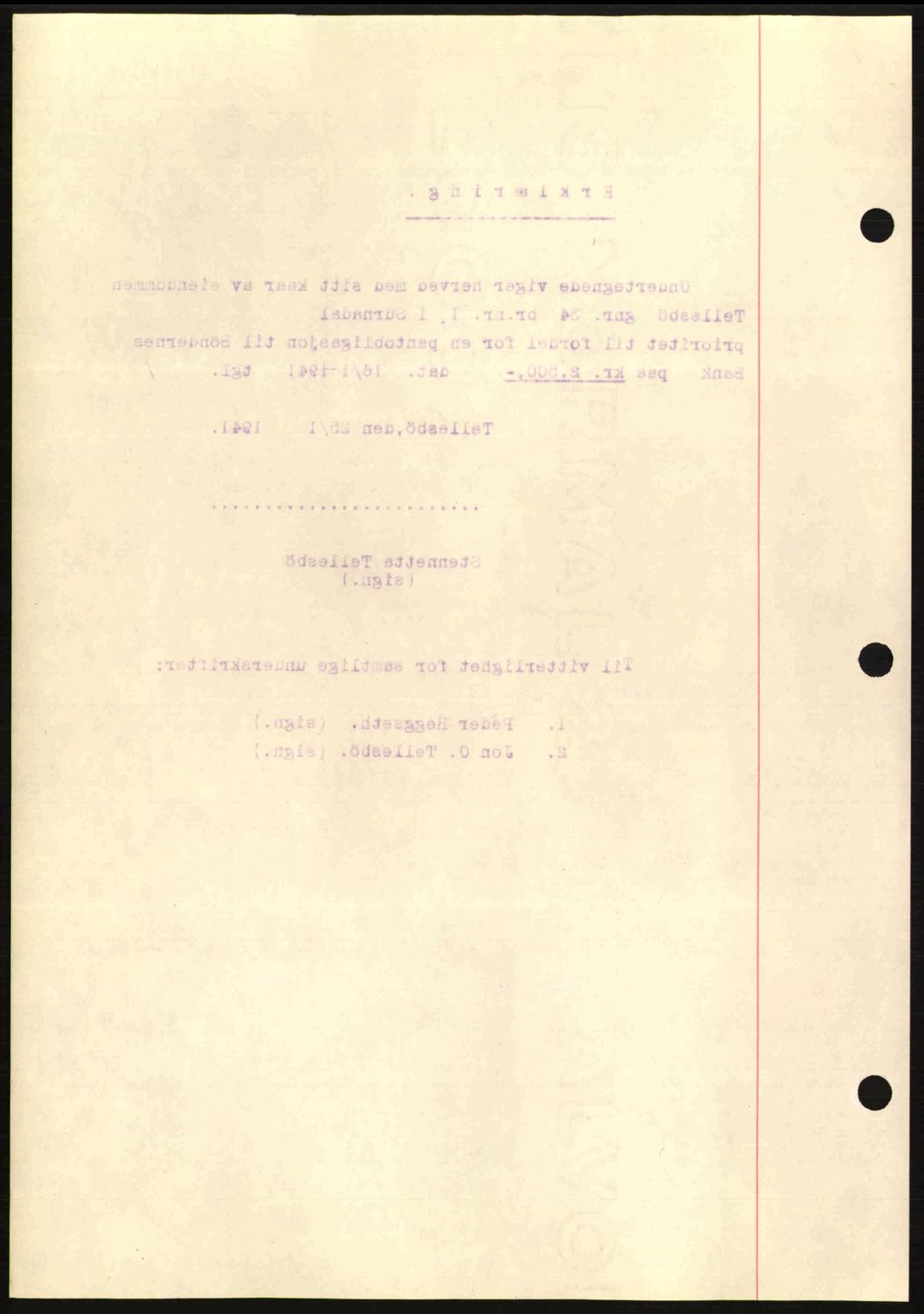 Nordmøre sorenskriveri, AV/SAT-A-4132/1/2/2Ca: Pantebok nr. B87, 1940-1941, Dagboknr: 195/1941