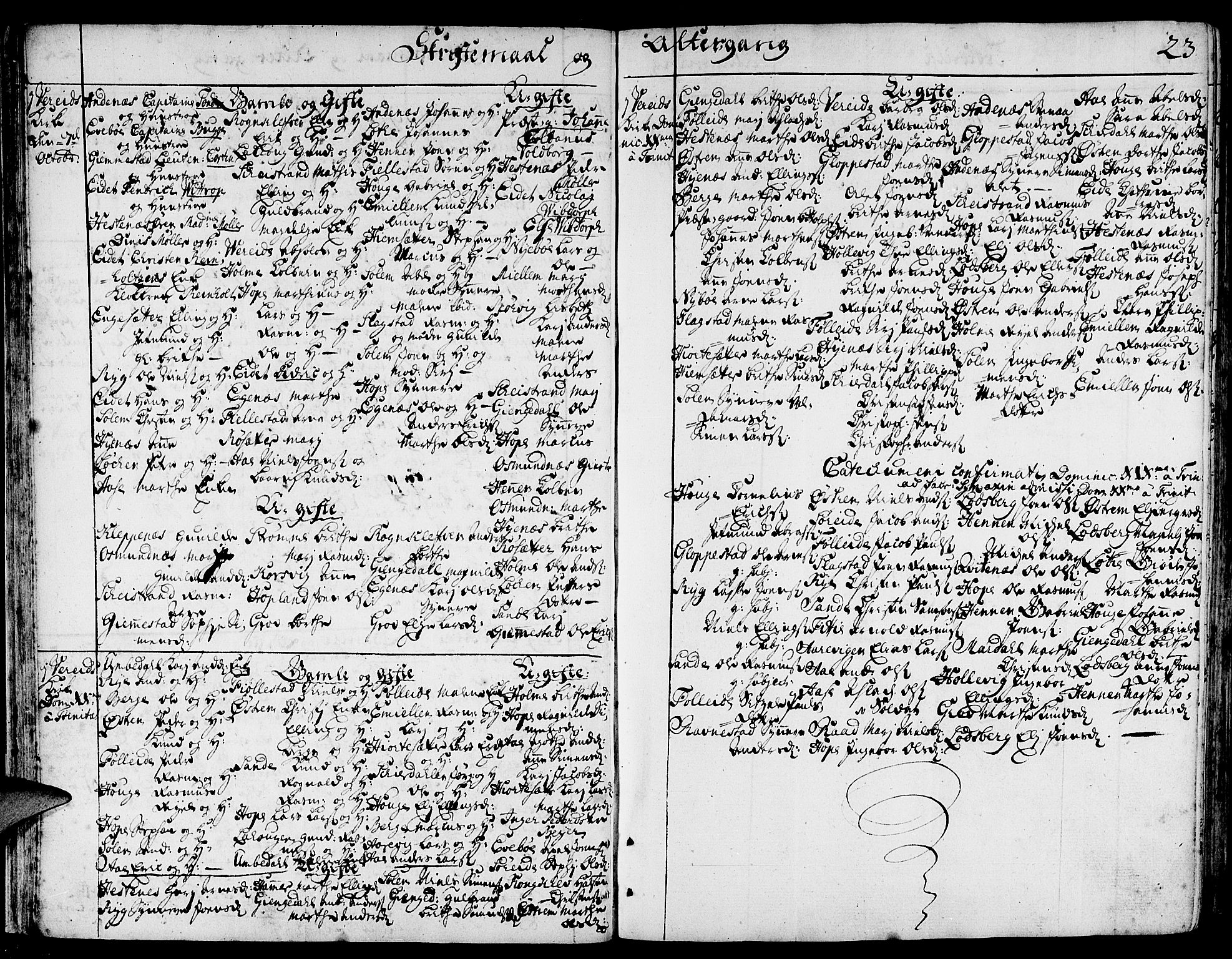 Gloppen sokneprestembete, AV/SAB-A-80101/H/Haa/Haaa/L0003: Ministerialbok nr. A 3, 1739-1757, s. 23
