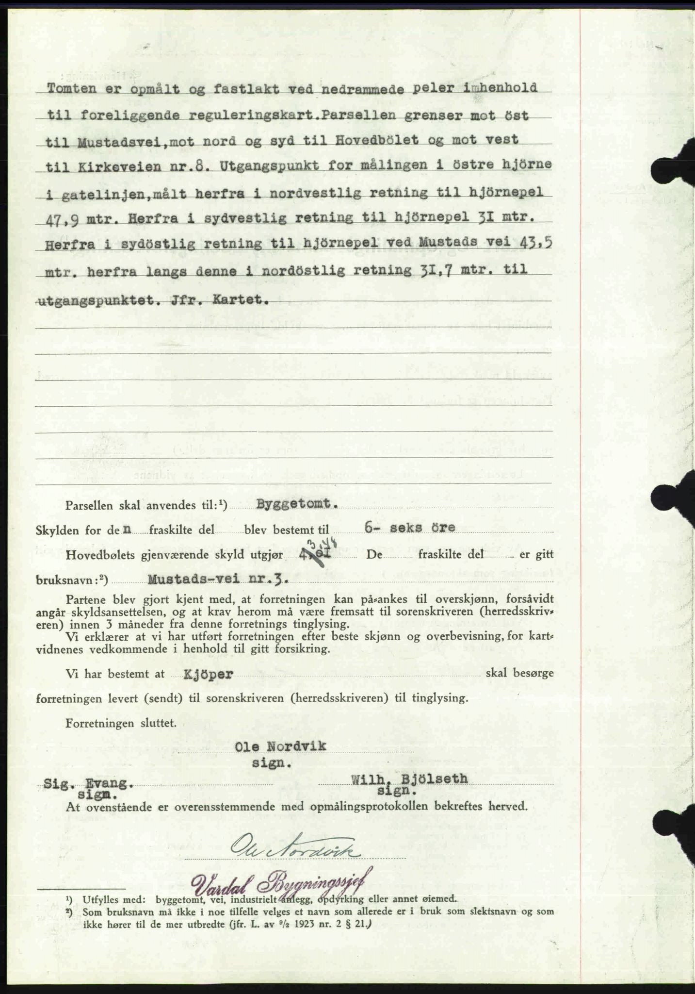 Toten tingrett, AV/SAH-TING-006/H/Hb/Hbc/L0006: Pantebok nr. Hbc-06, 1939-1939, Dagboknr: 1160/1939