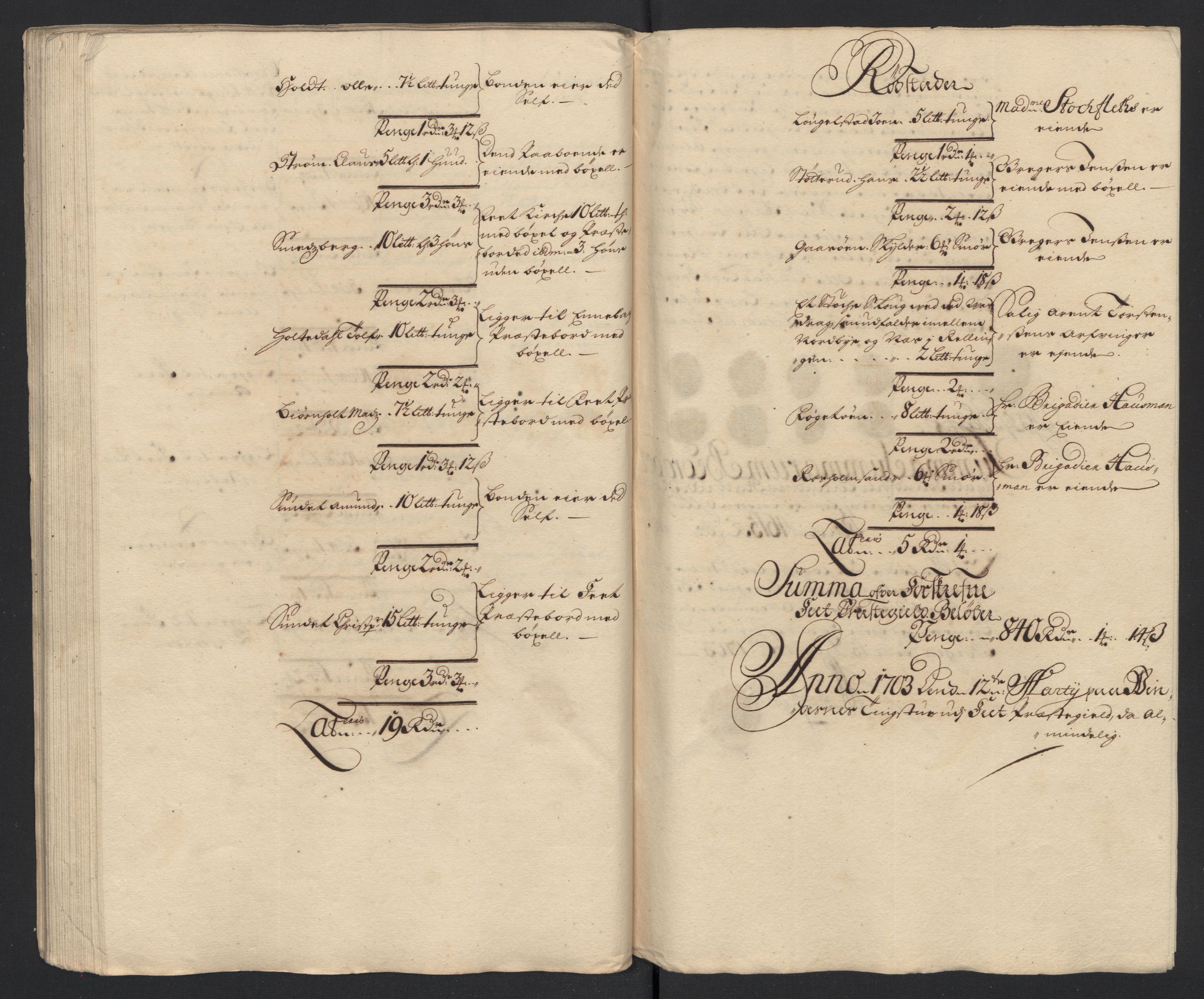 Rentekammeret inntil 1814, Reviderte regnskaper, Fogderegnskap, AV/RA-EA-4092/R11/L0586: Fogderegnskap Nedre Romerike, 1703, s. 106