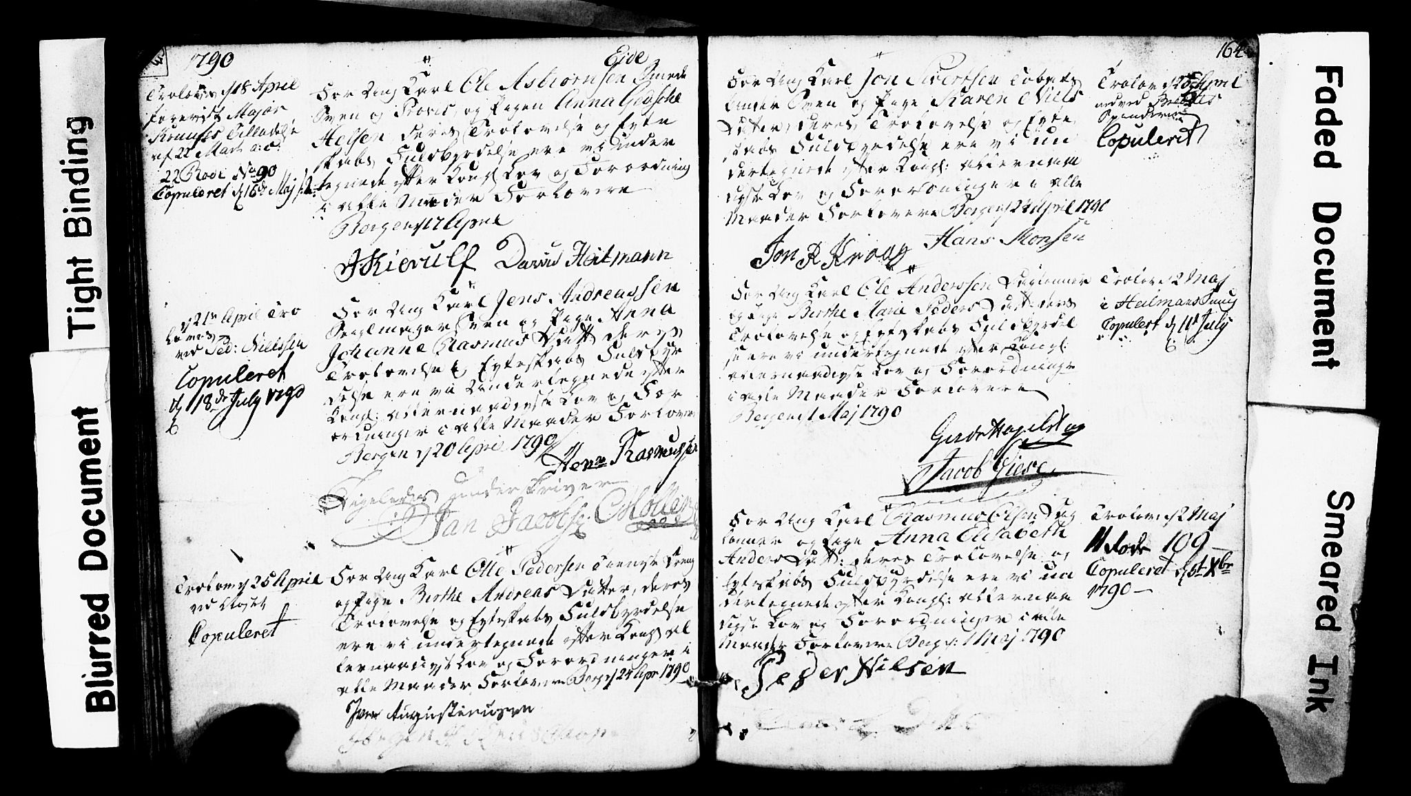 Domkirken sokneprestembete, SAB/A-74801: Forlovererklæringer nr. II.5.1, 1767-1792, s. 164