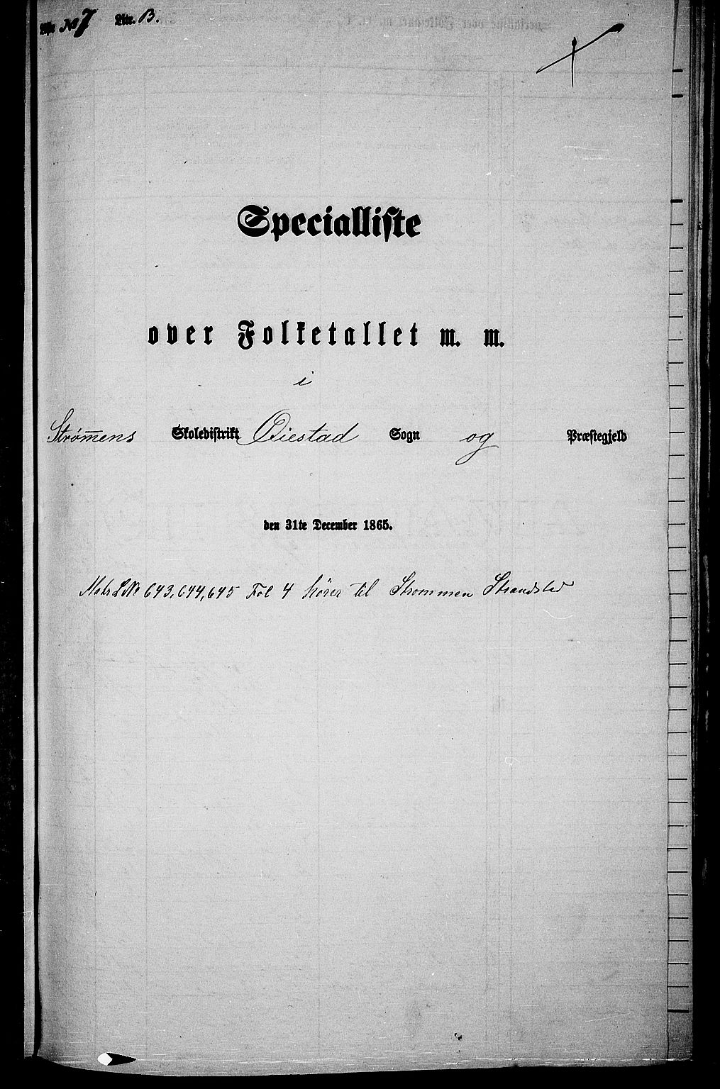 RA, Folketelling 1865 for 0920P Øyestad prestegjeld, 1865, s. 108