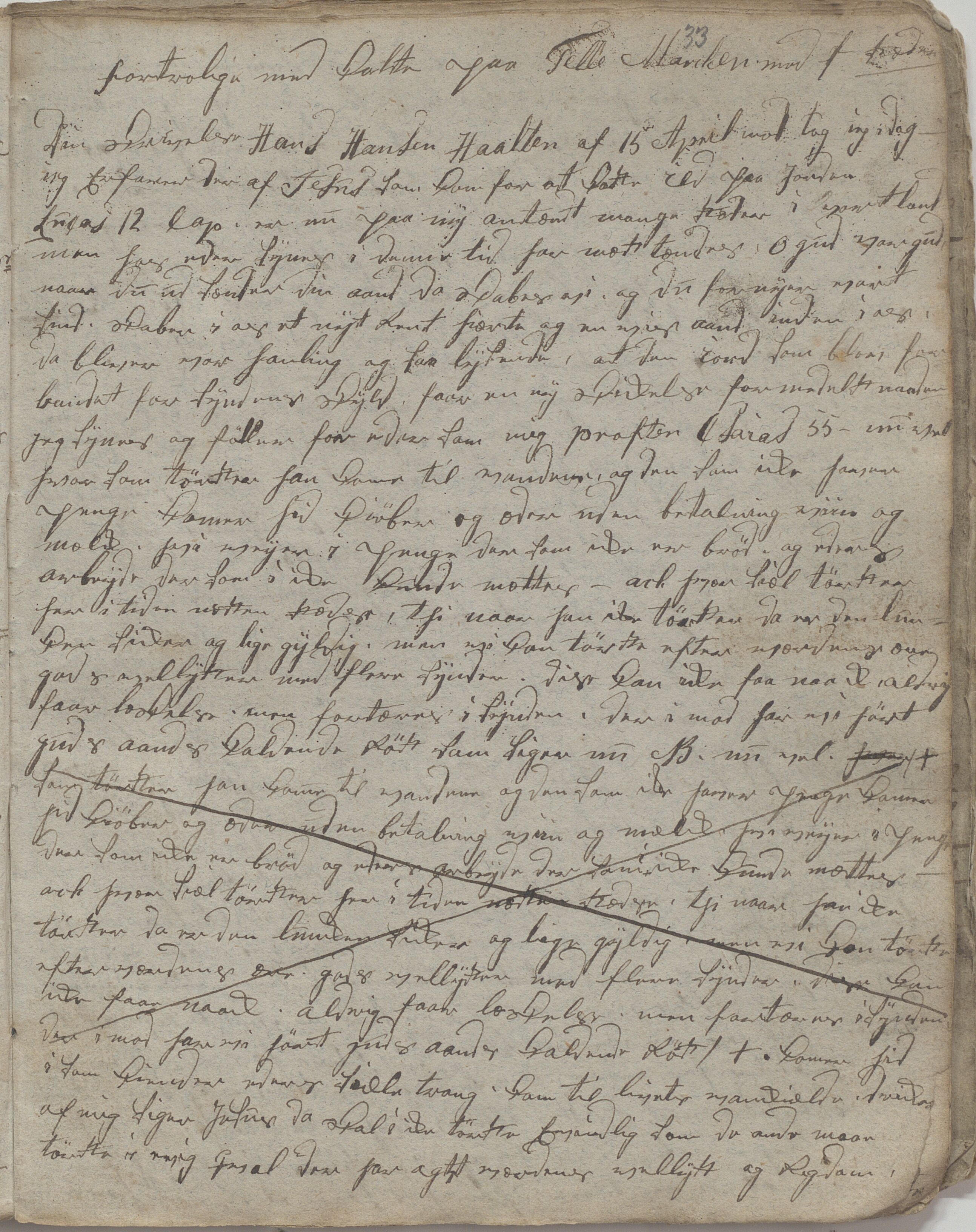 Heggtveitsamlingen, TMF/A-1007/H/L0047/0002: Kopibøker, brev etc.  / " Kopibok III"/"MF III" , 1818-1819, s. 33