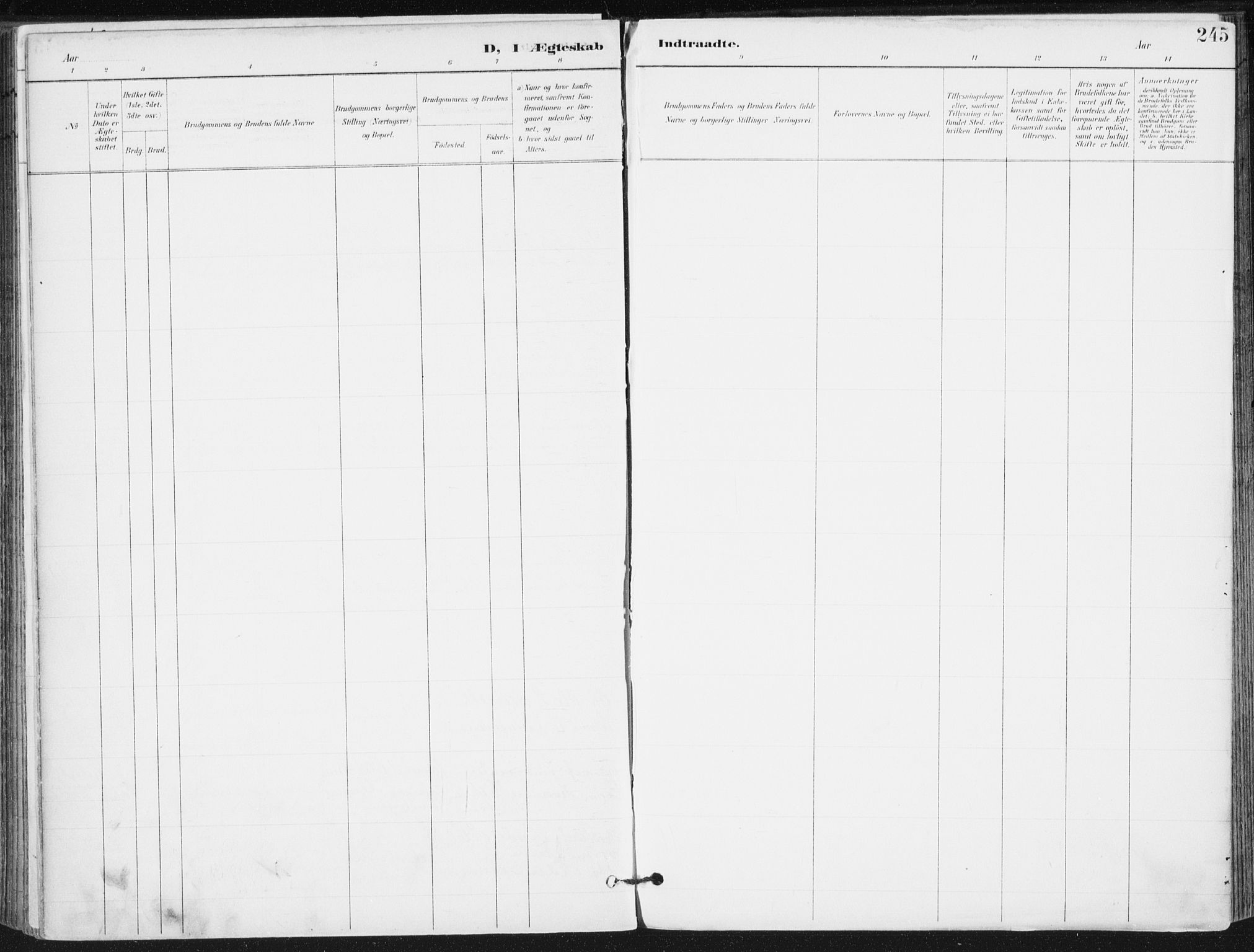 Romedal prestekontor, SAH/PREST-004/K/L0011: Ministerialbok nr. 11, 1896-1912, s. 245