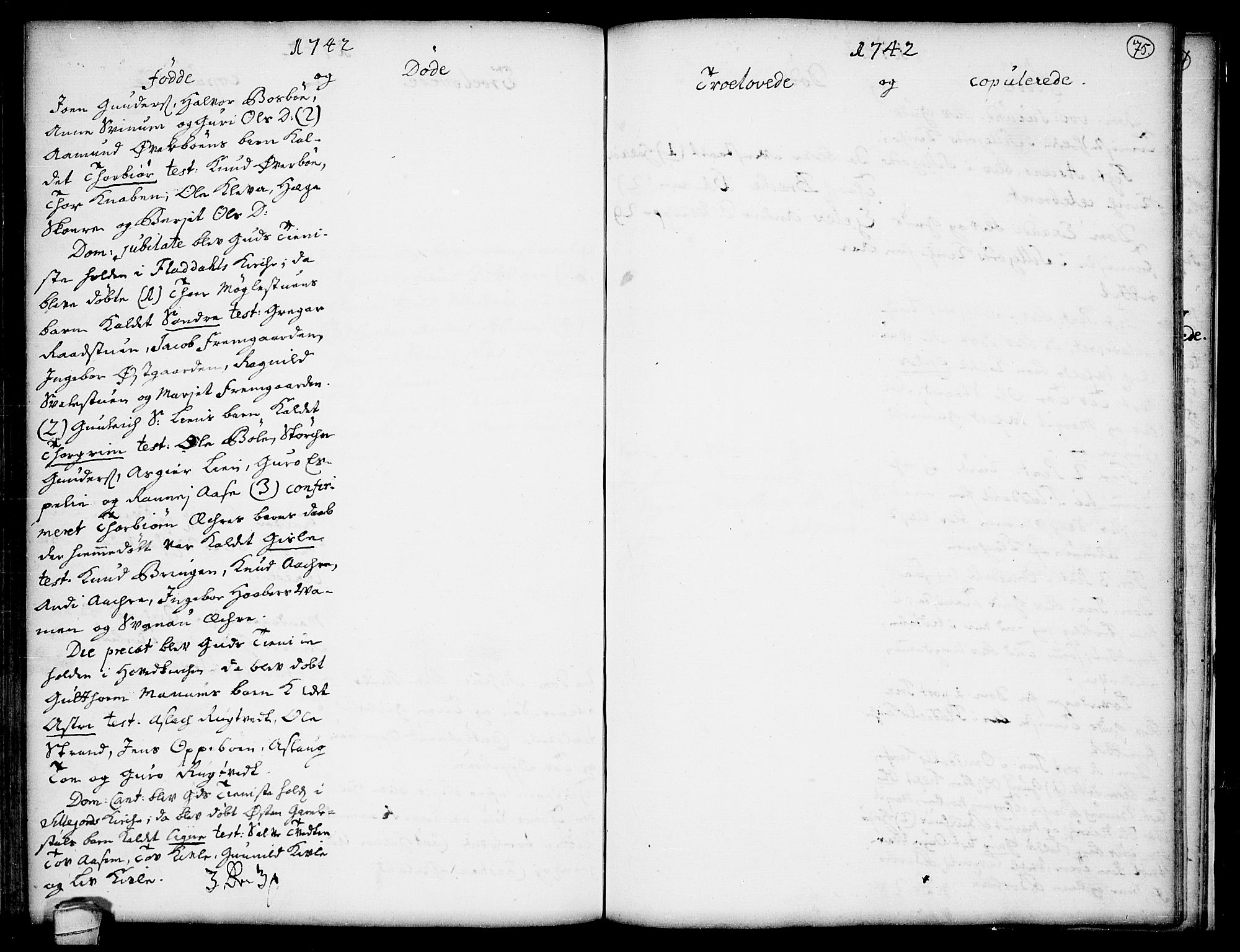 Seljord kirkebøker, SAKO/A-20/F/Fa/L0005: Ministerialbok nr. I 5, 1737-1743, s. 75