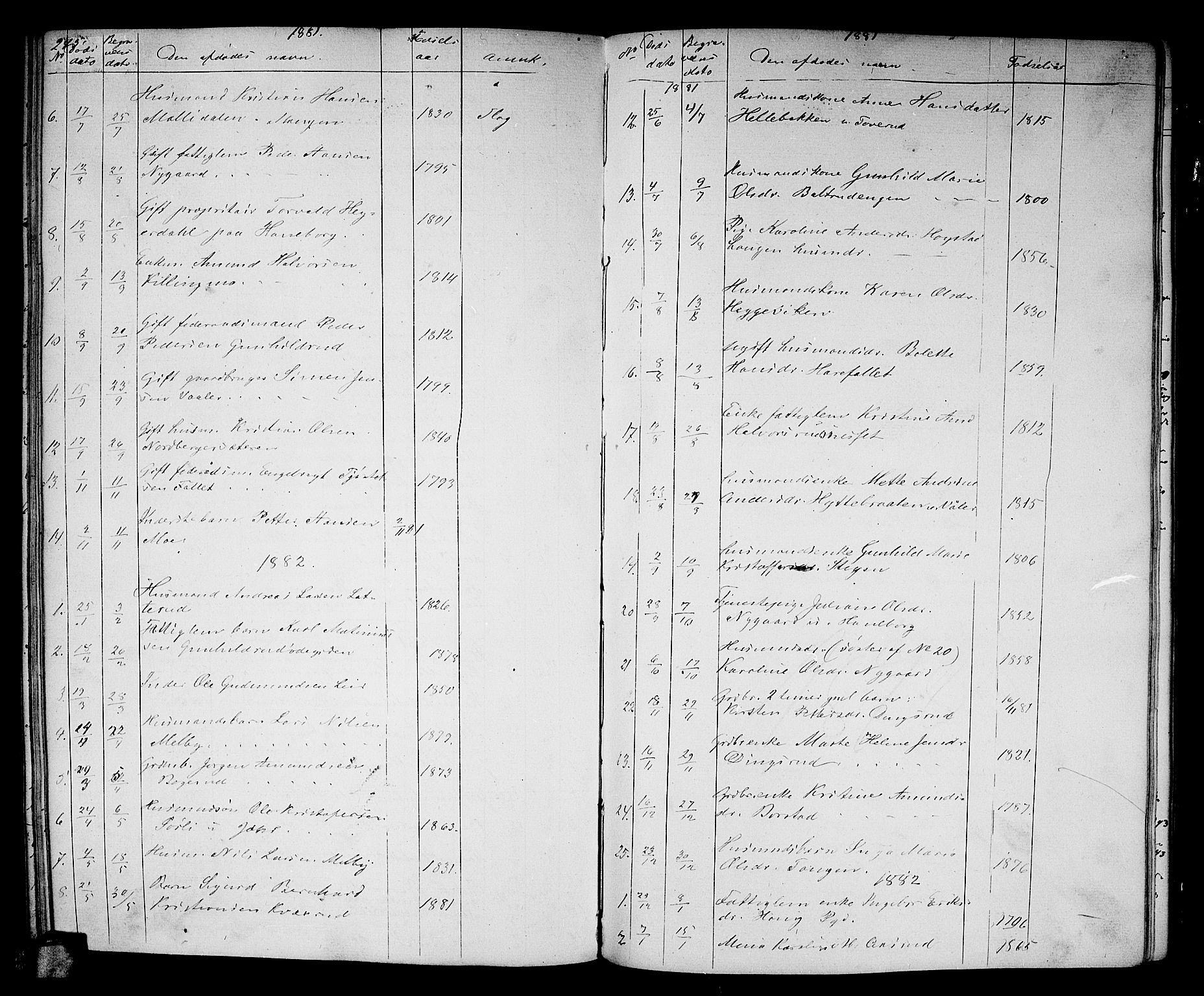 Aurskog prestekontor Kirkebøker, SAO/A-10304a/G/Ga/L0003: Klokkerbok nr. I 3, 1858-1883, s. 245