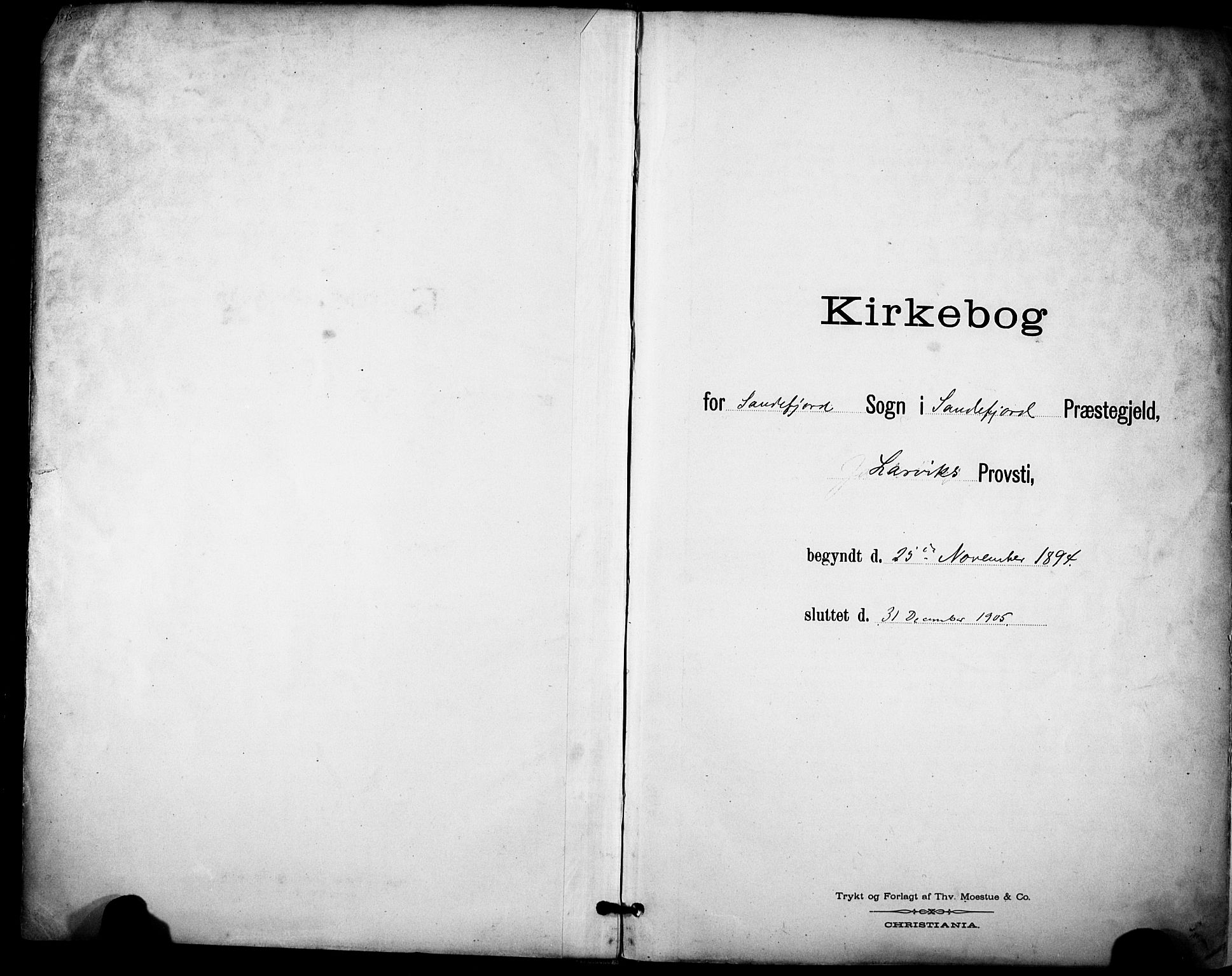 Sandefjord kirkebøker, AV/SAKO-A-315/F/Fa/L0004: Ministerialbok nr. 4, 1894-1905