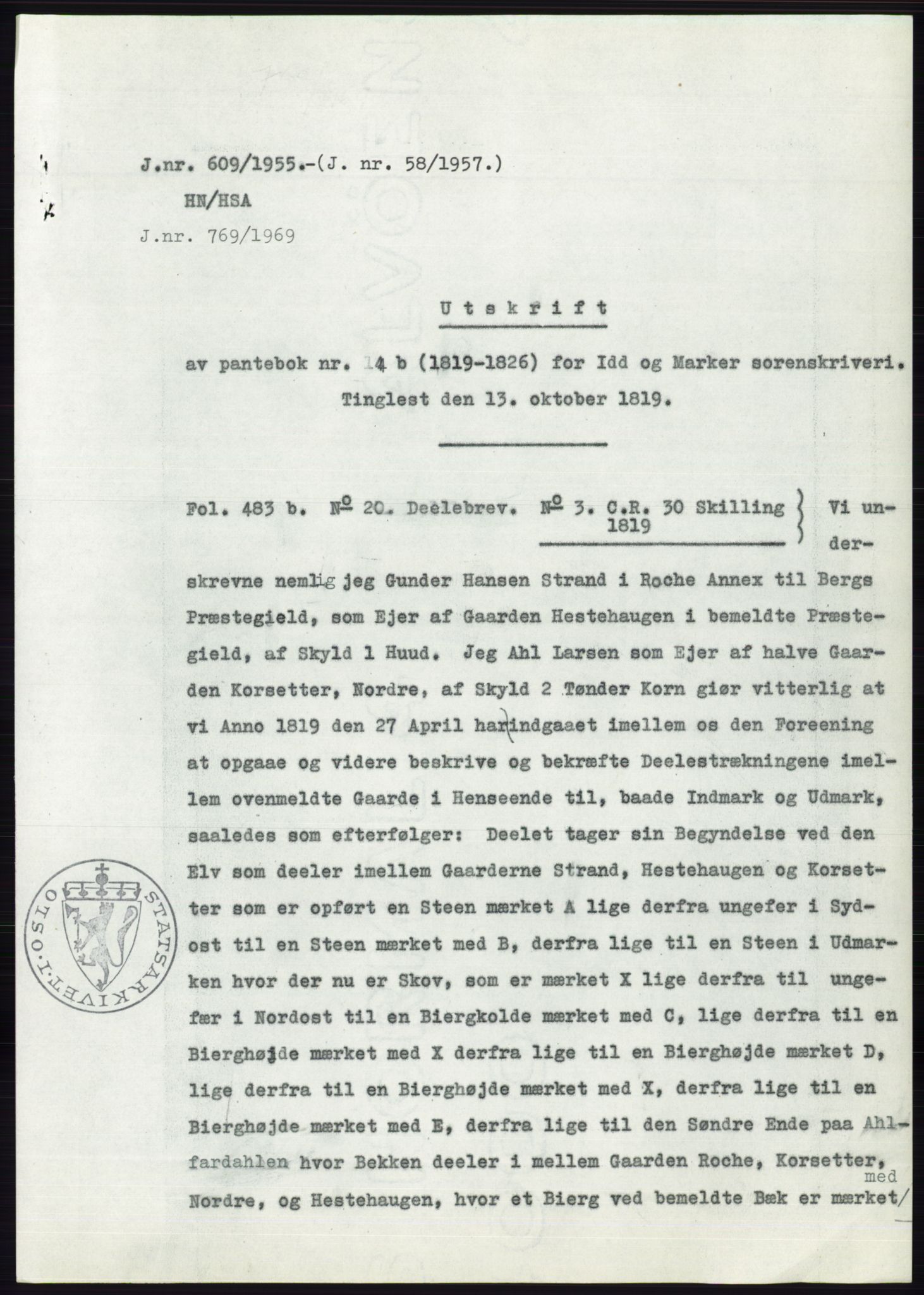 Statsarkivet i Oslo, SAO/A-10621/Z/Zd/L0002: Avskrifter, j.nr 5-691/1955, 1955, s. 414