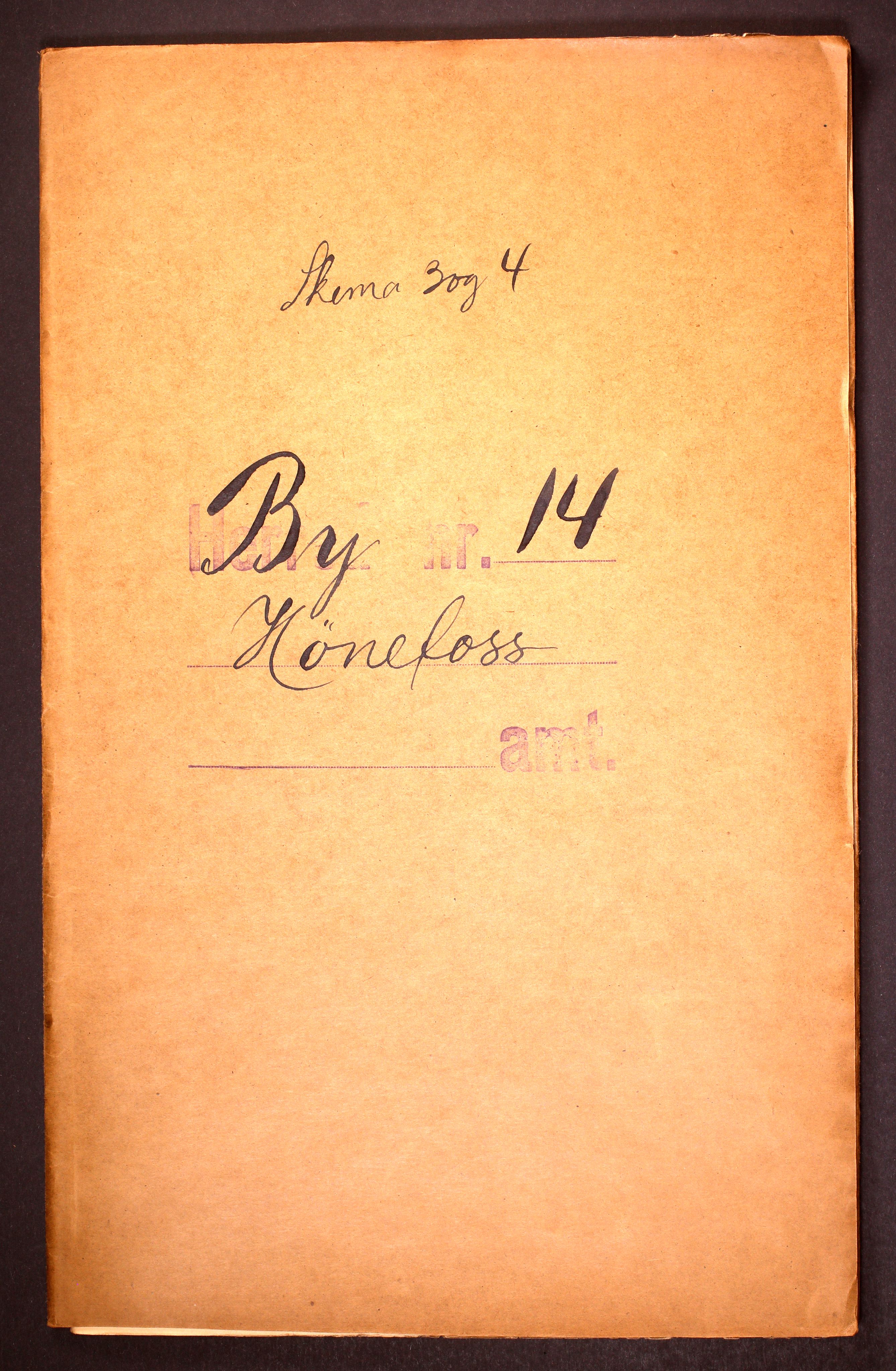 RA, Folketelling 1910 for 0601 Hønefoss kjøpstad, 1910, s. 1