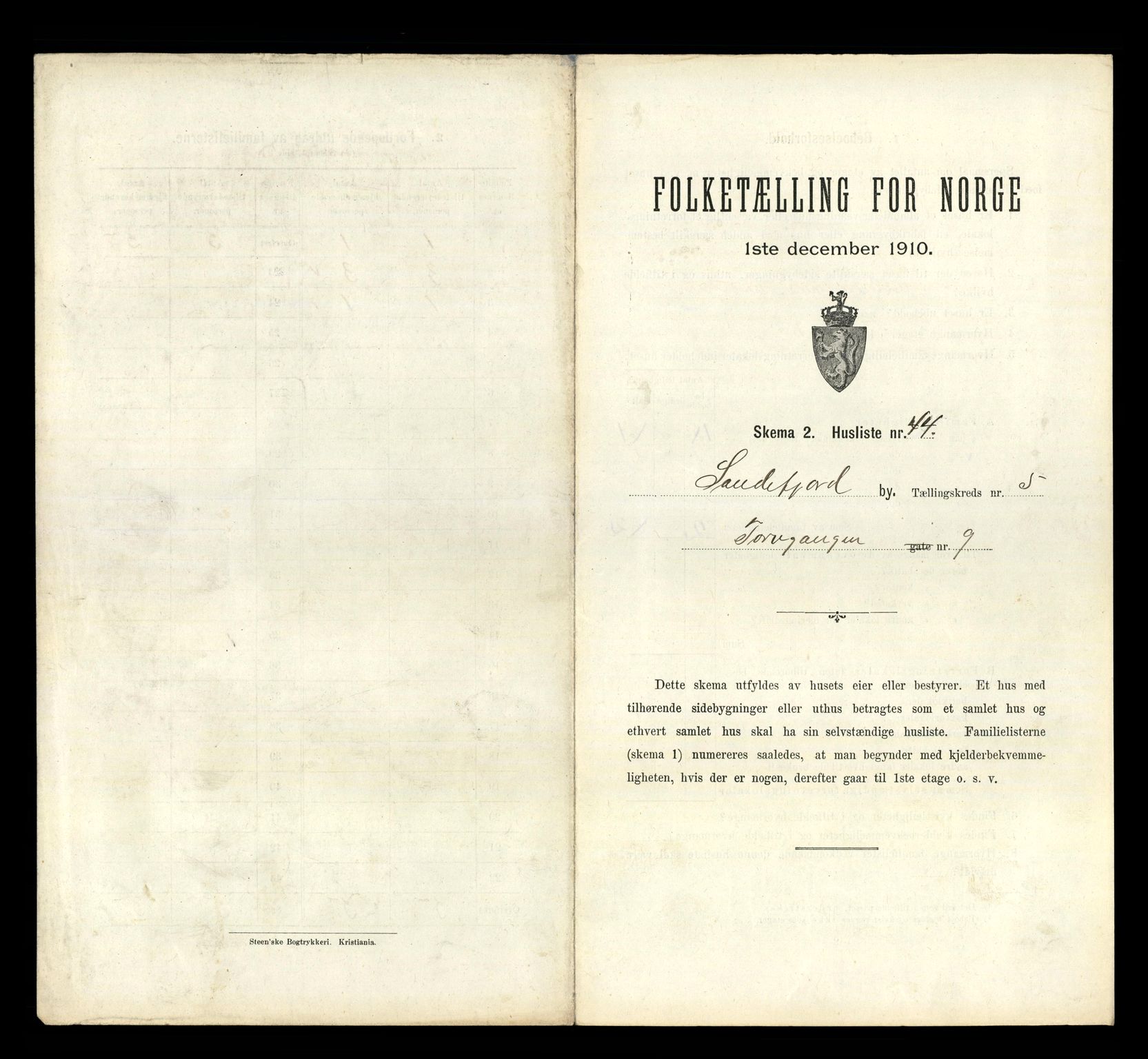 RA, Folketelling 1910 for 0706 Sandefjord kjøpstad, 1910, s. 1630