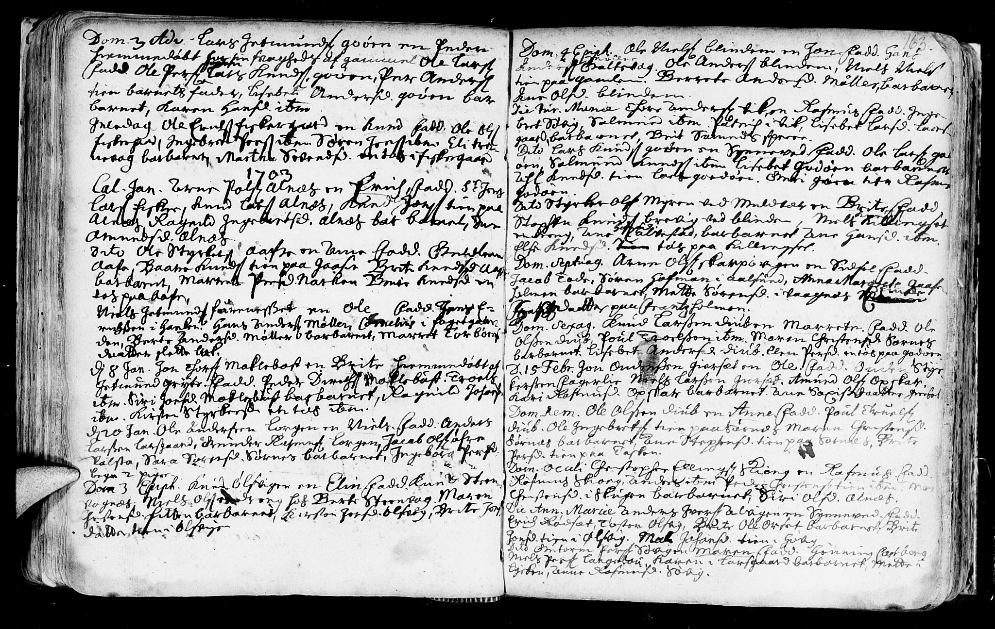 Ministerialprotokoller, klokkerbøker og fødselsregistre - Møre og Romsdal, AV/SAT-A-1454/528/L0390: Ministerialbok nr. 528A01, 1698-1739, s. 162-163