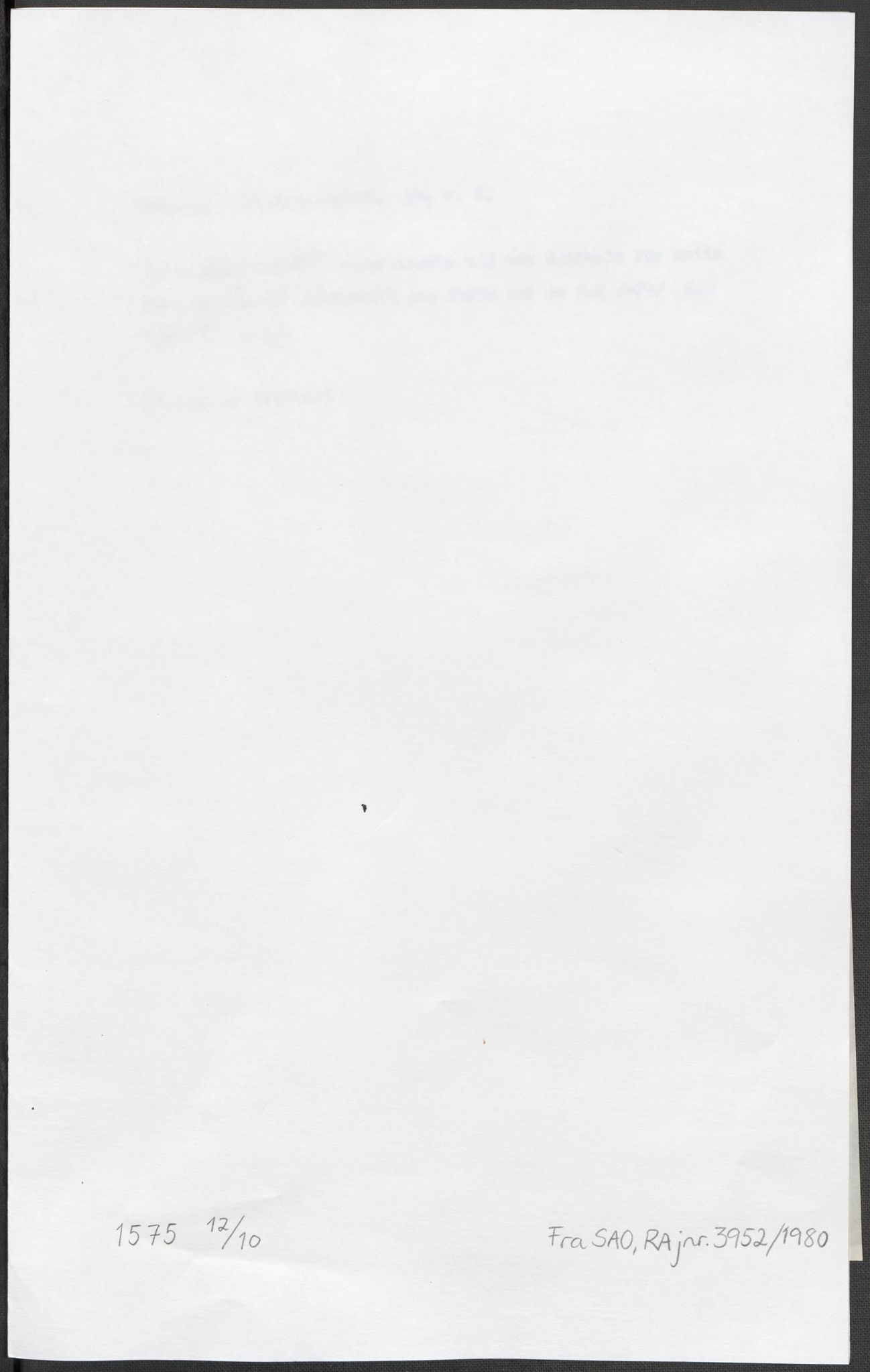 Riksarkivets diplomsamling, RA/EA-5965/F15/L0022: Prestearkiv - Vestfold, 1573-1670, s. 32
