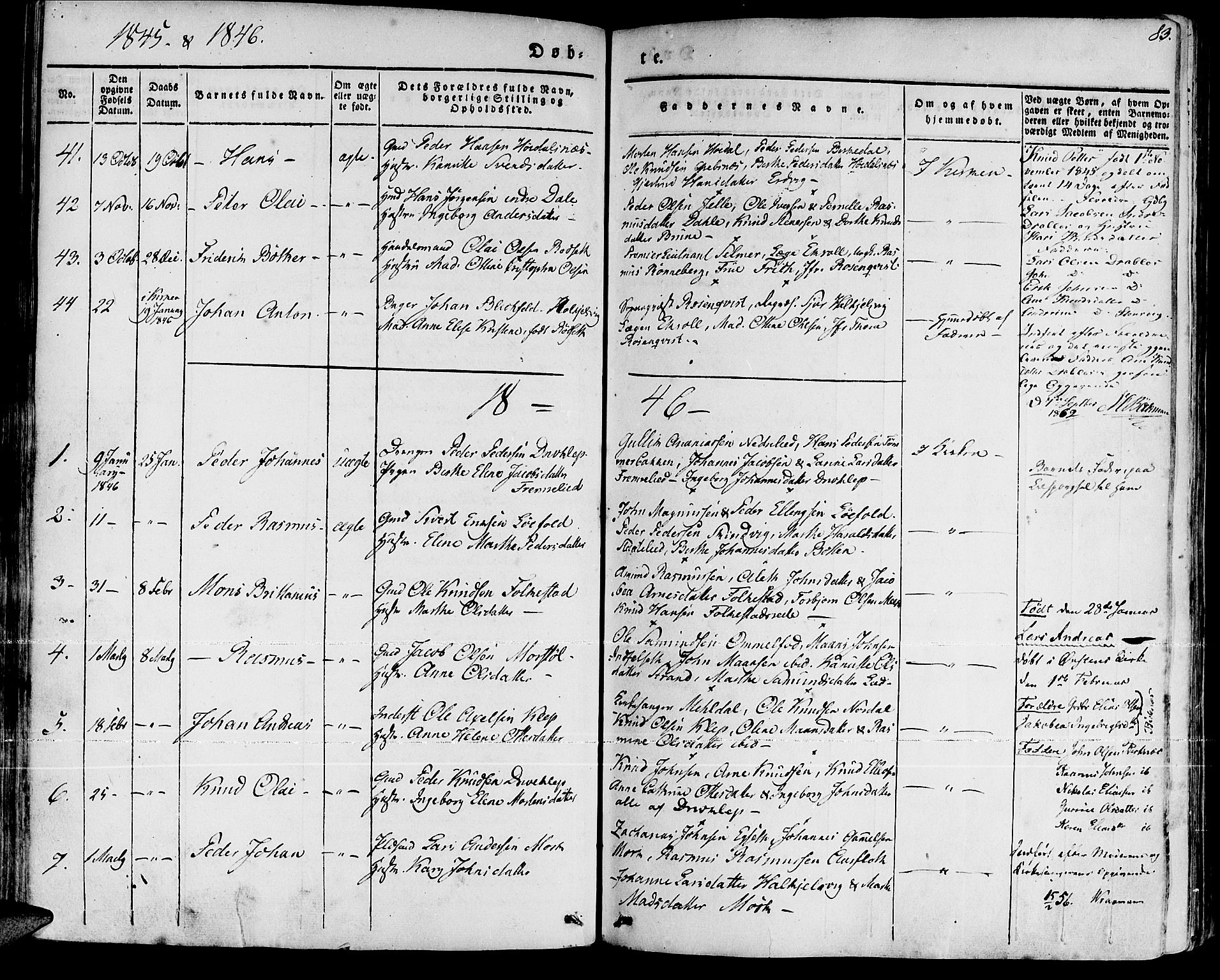 Ministerialprotokoller, klokkerbøker og fødselsregistre - Møre og Romsdal, SAT/A-1454/511/L0139: Ministerialbok nr. 511A06, 1831-1850, s. 83