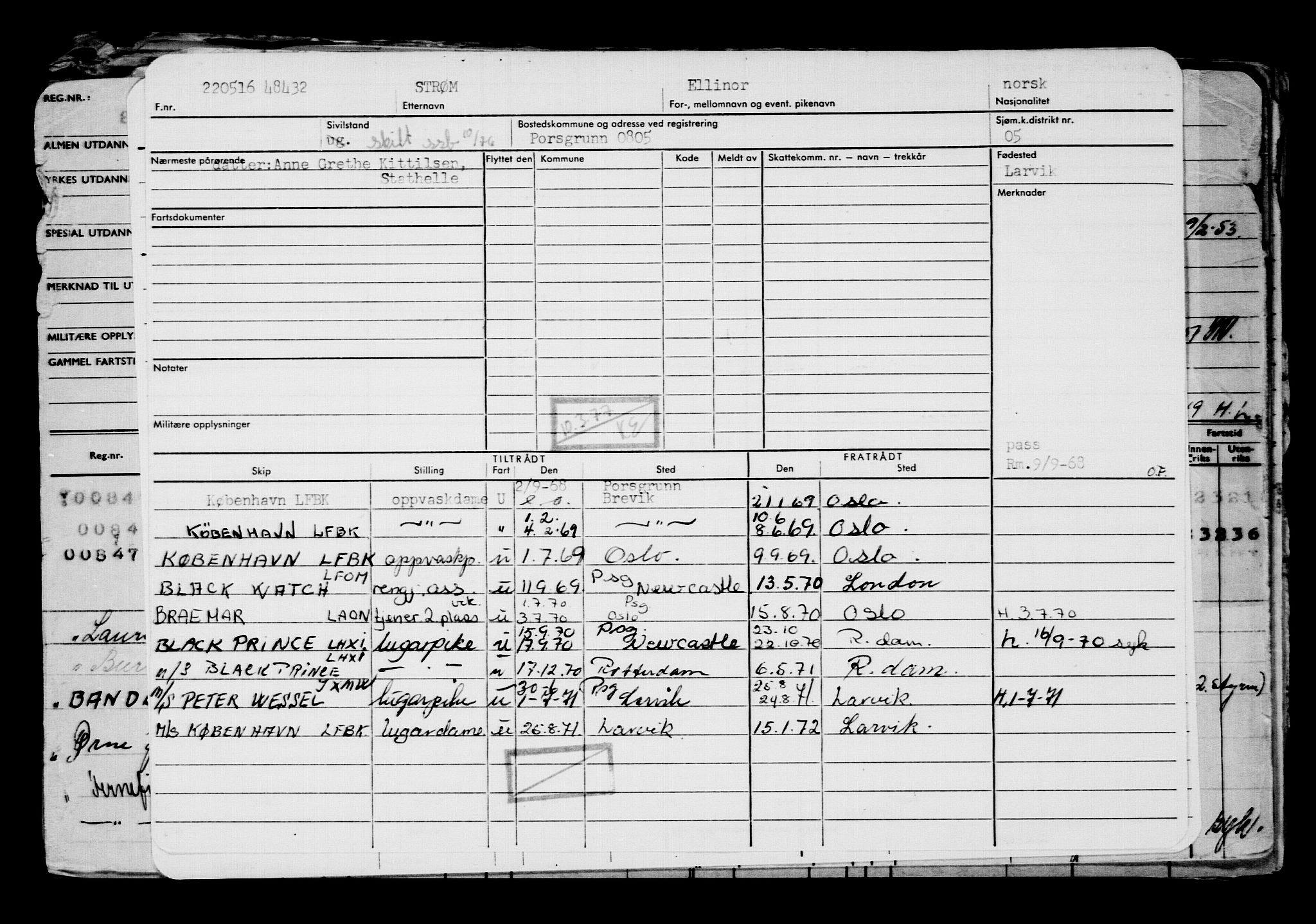 Direktoratet for sjømenn, AV/RA-S-3545/G/Gb/L0139: Hovedkort, 1916, s. 334