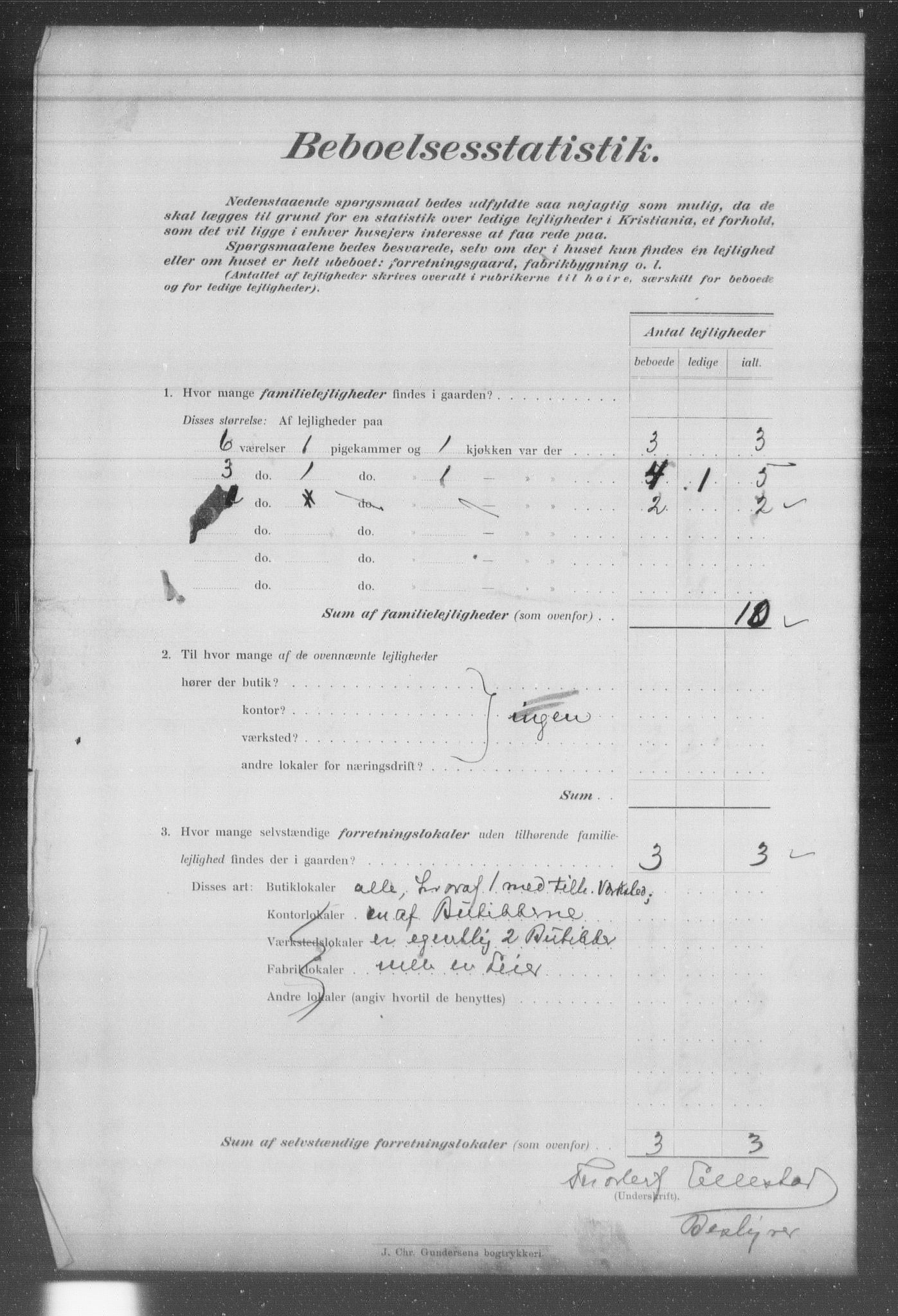 OBA, Kommunal folketelling 31.12.1903 for Kristiania kjøpstad, 1903, s. 7966