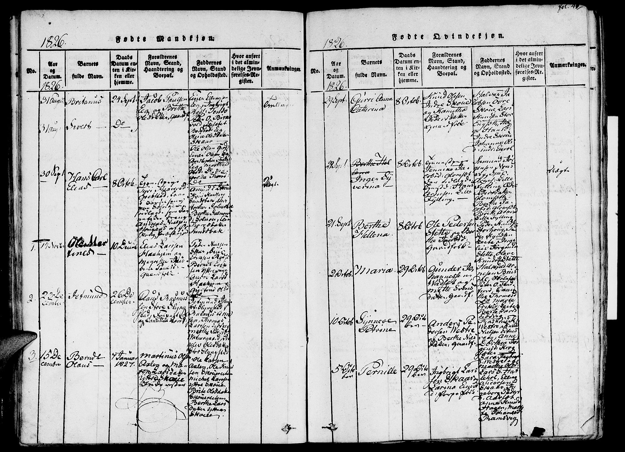 Ministerialprotokoller, klokkerbøker og fødselsregistre - Møre og Romsdal, AV/SAT-A-1454/524/L0351: Ministerialbok nr. 524A03, 1816-1838, s. 41