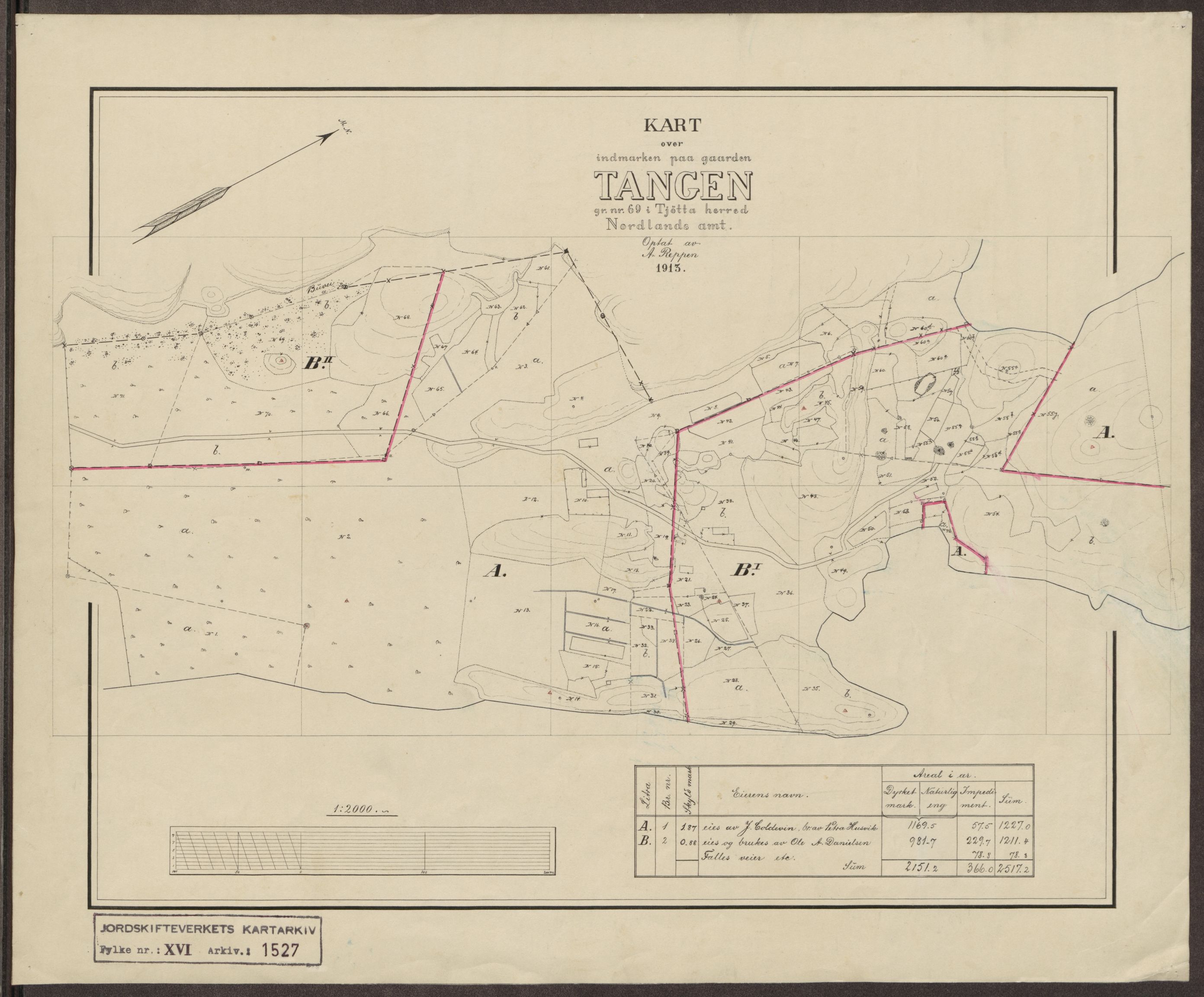 Jordskifteverkets kartarkiv, AV/RA-S-3929/T, 1859-1988, s. 1733