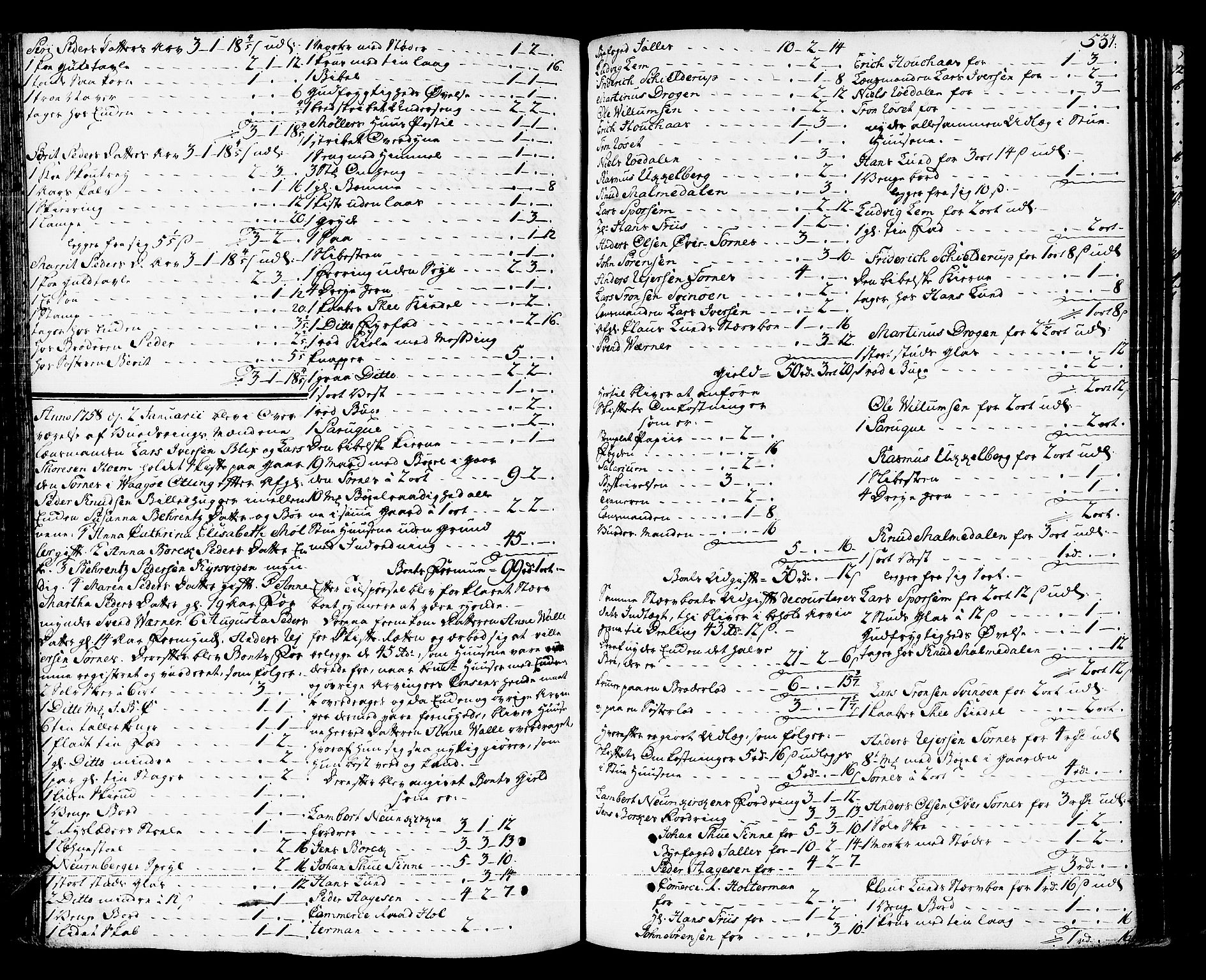 Romsdal sorenskriveri, AV/SAT-A-4149/1/3/3A/L0008: Skifteprotokoll, 1752-1761, s. 530b-531a