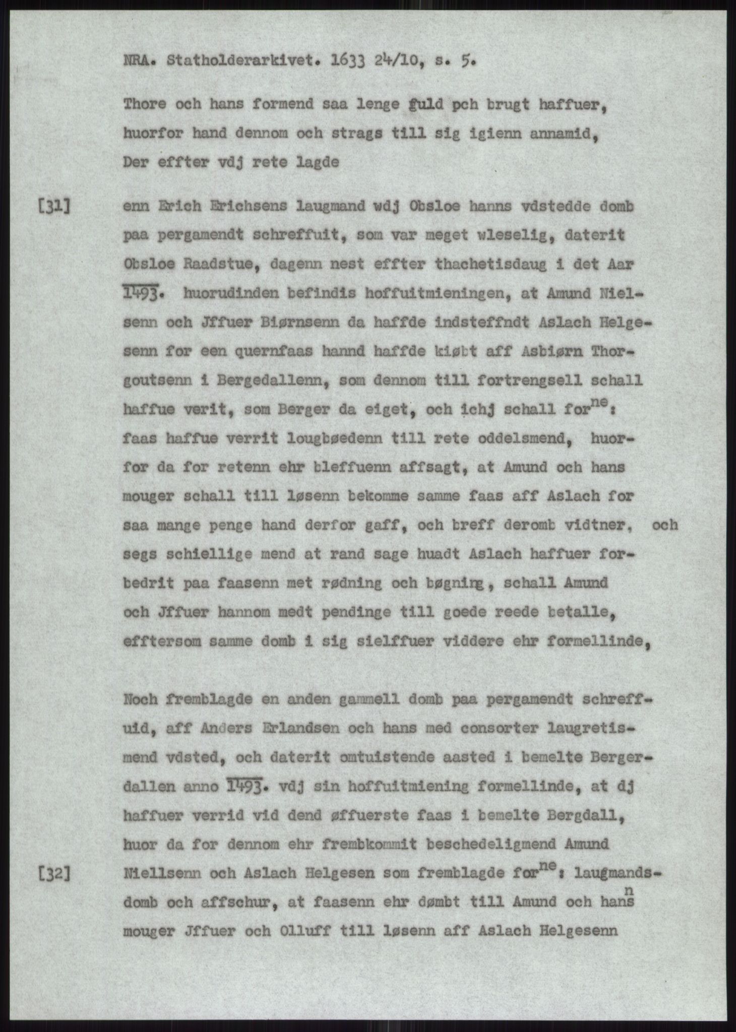 Samlinger til kildeutgivelse, Diplomavskriftsamlingen, AV/RA-EA-4053/H/Ha, s. 3277