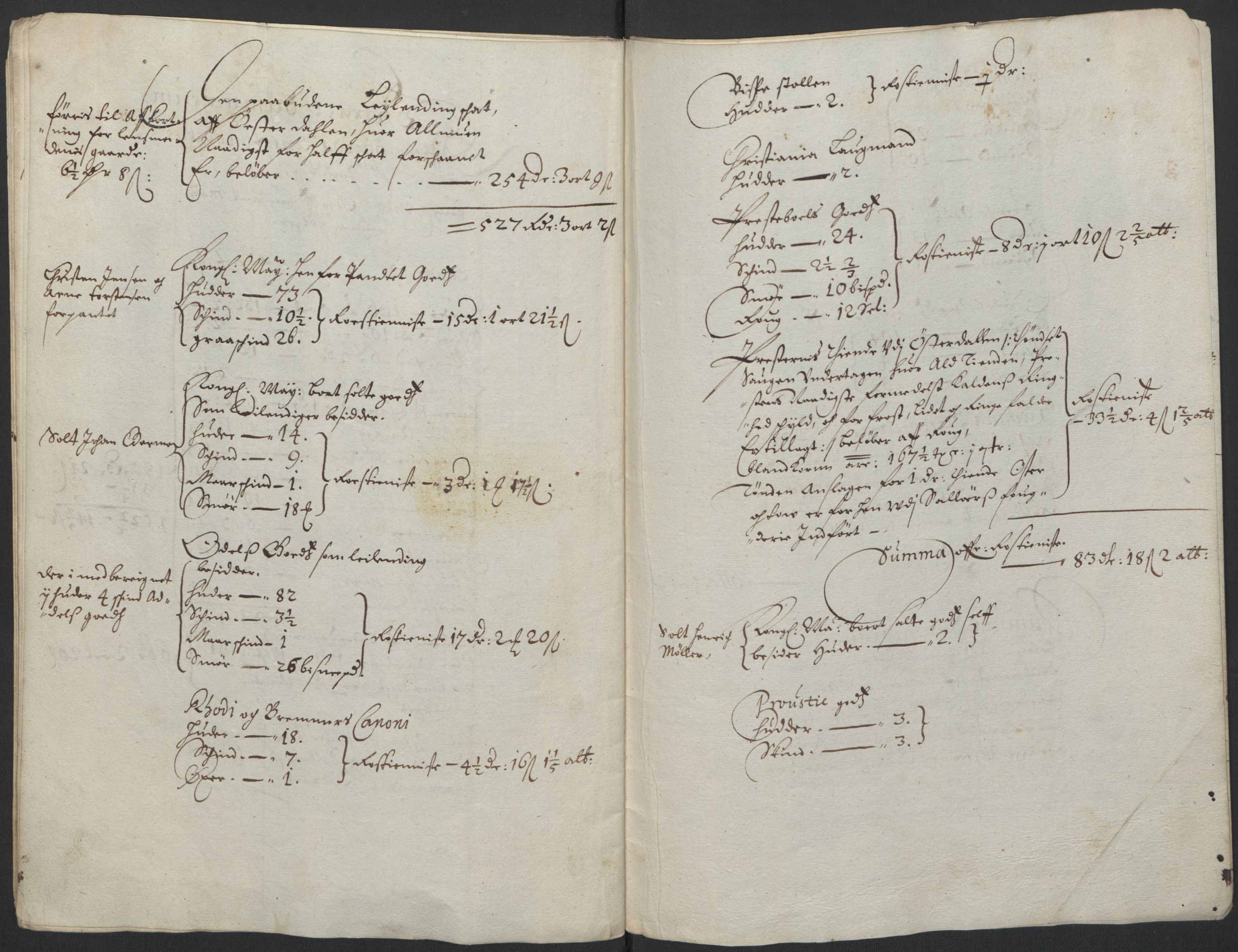 Rentekammeret inntil 1814, Realistisk ordnet avdeling, AV/RA-EA-4070/L/L0010/0001: Oppland lagdømme: / Ekstrakt over kongens inntekt av Oppland lagdømme, 1661