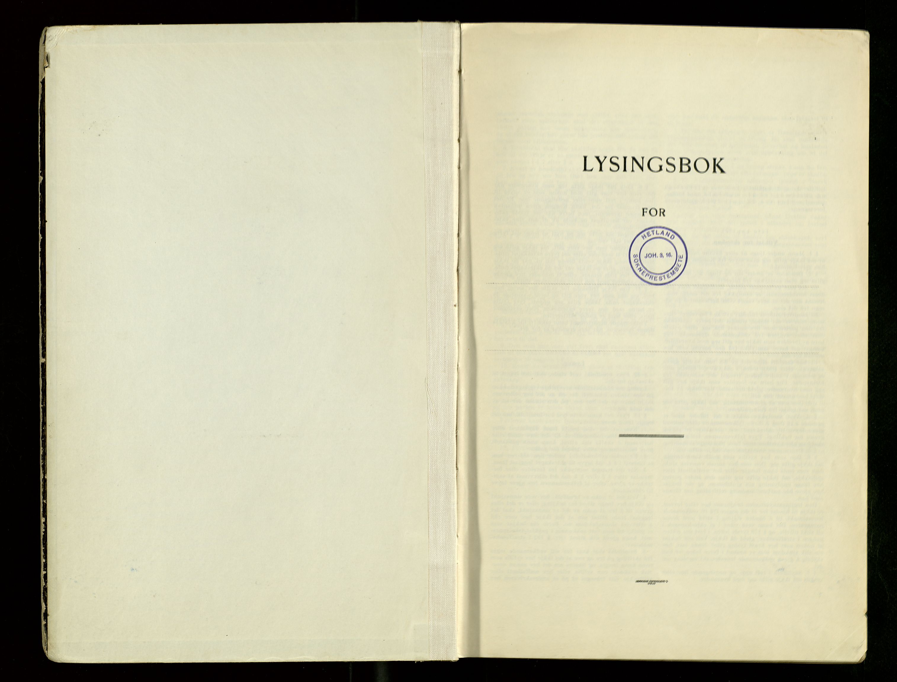 Hetland sokneprestkontor, SAST/A-101826/70/705BA/L0009: Lysningsprotokoll nr. 9, 1959-1965