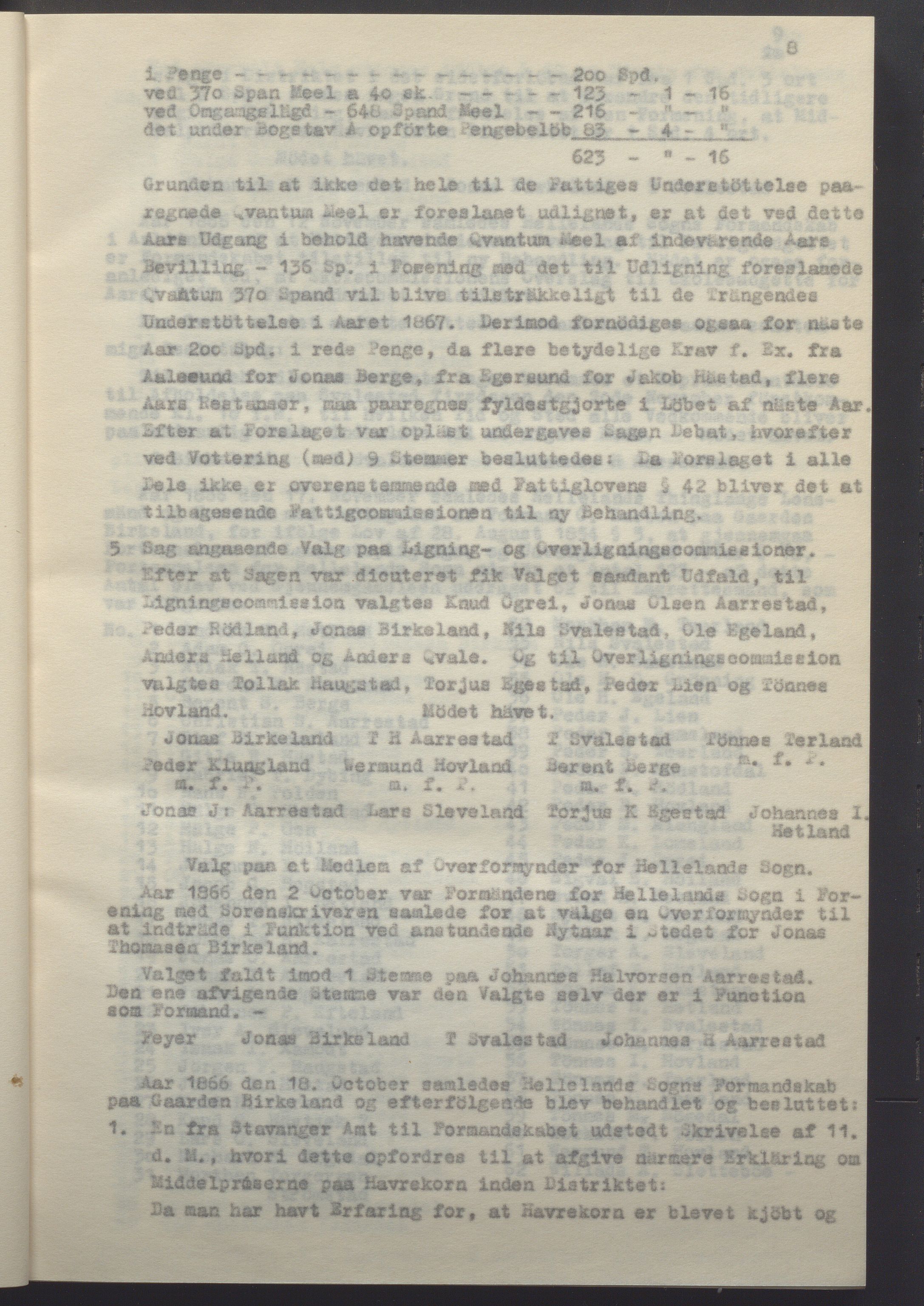 Helleland kommune - Formannskapet, IKAR/K-100479/A/Ab/L0002: Avskrift av møtebok, 1866-1887, s. 8