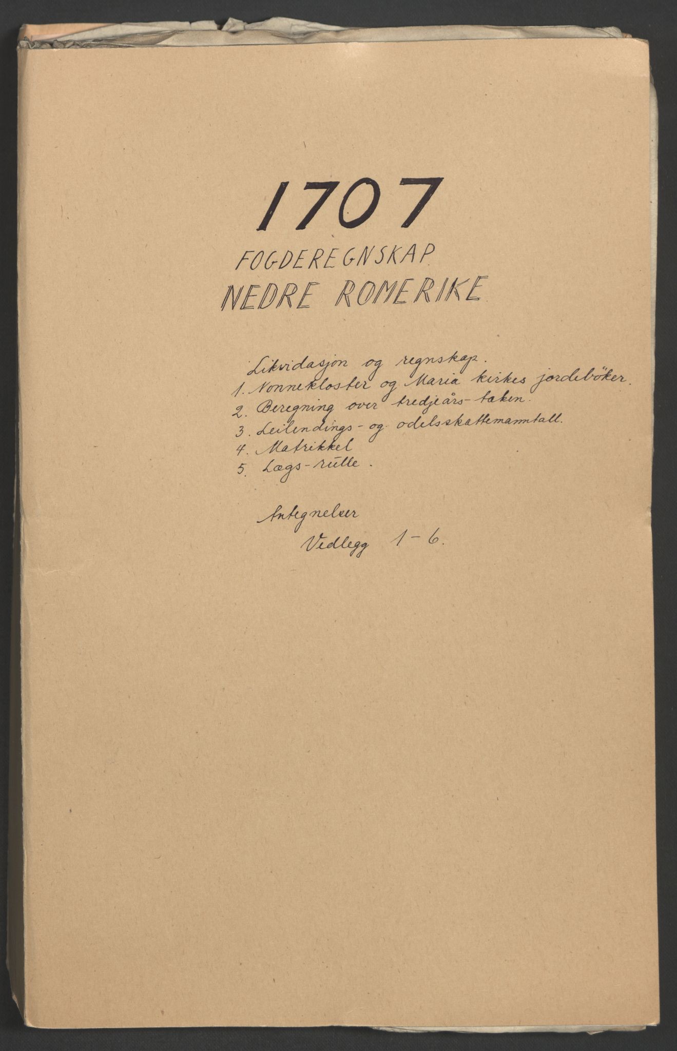 Rentekammeret inntil 1814, Reviderte regnskaper, Fogderegnskap, AV/RA-EA-4092/R11/L0590: Fogderegnskap Nedre Romerike, 1706-1707, s. 215