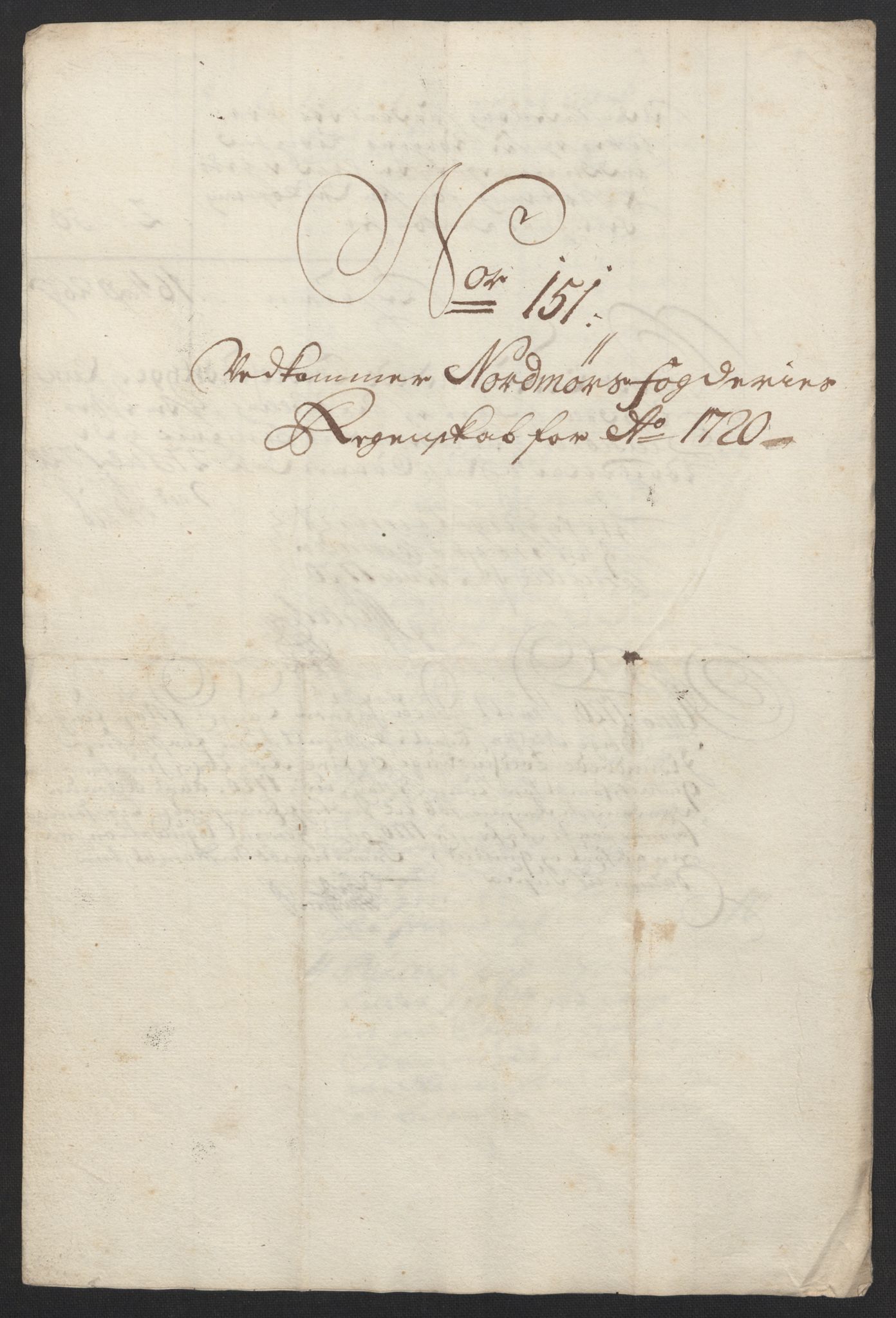 Rentekammeret inntil 1814, Reviderte regnskaper, Fogderegnskap, RA/EA-4092/R56/L3753: Fogderegnskap Nordmøre, 1720, s. 521