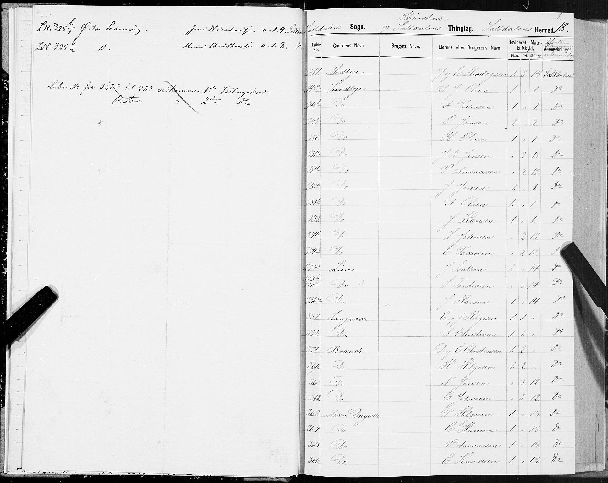 SAT, Folketelling 1875 for 1840P Saltdal prestegjeld, 1875, s. 1018