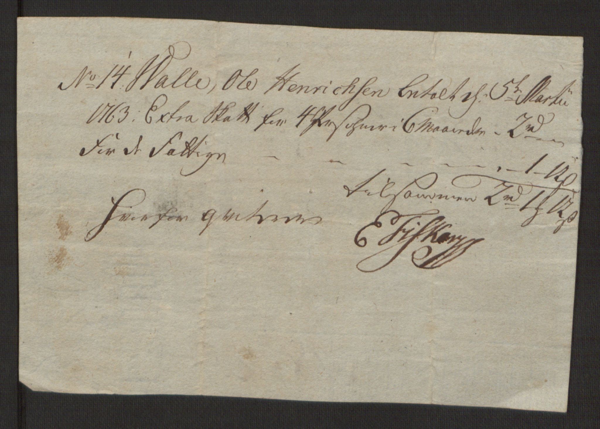 Rentekammeret inntil 1814, Reviderte regnskaper, Byregnskaper, RA/EA-4066/R/Rg/L0144/0001: [G4] Kontribusjonsregnskap / Ekstraskatt, 1762-1767, s. 175