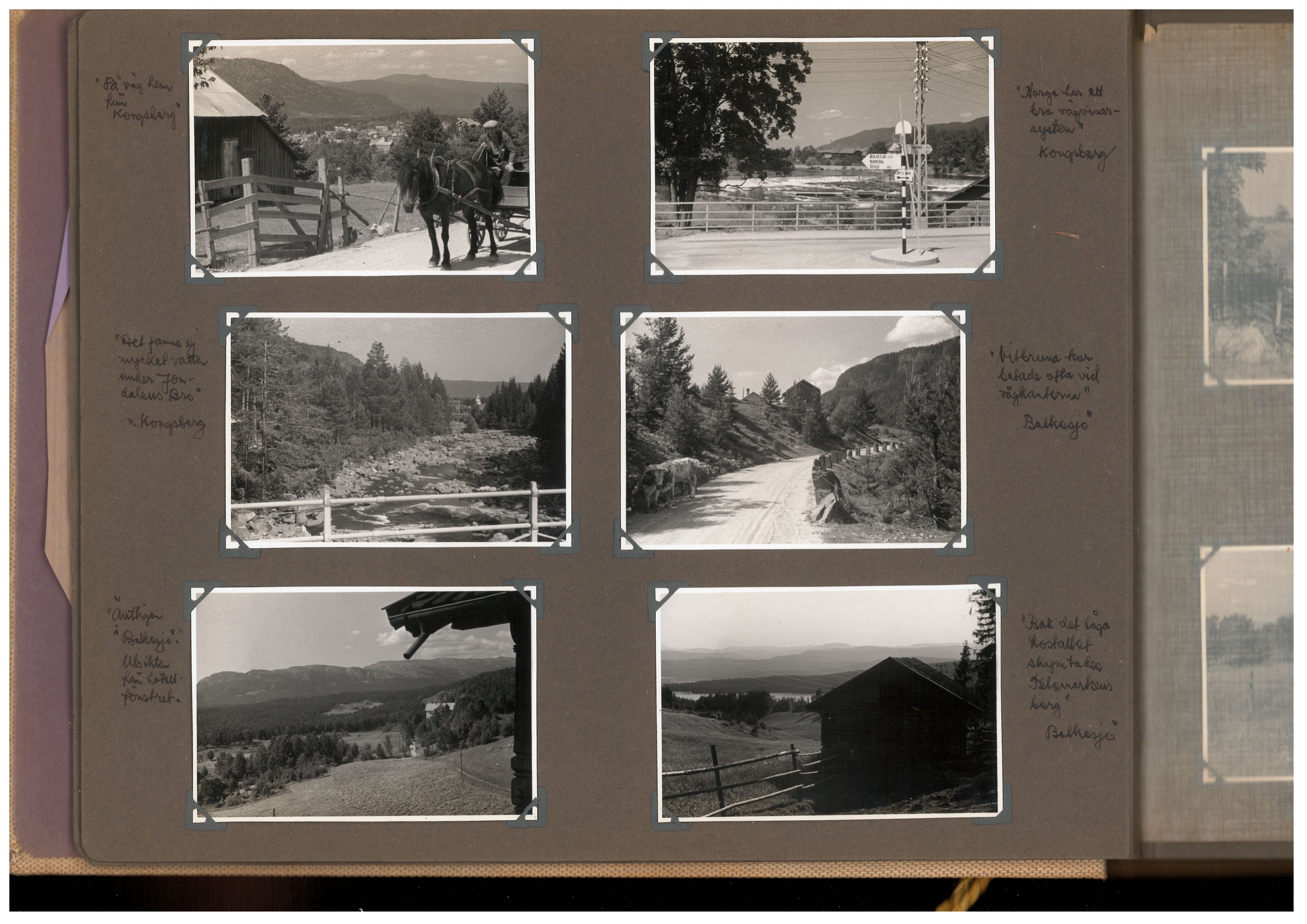 Familien Malmros' på reise i Norge - fotoalbum, SAB/SAB/PA-0313/U/L0001: Fotoalbum, 1935, s. 4