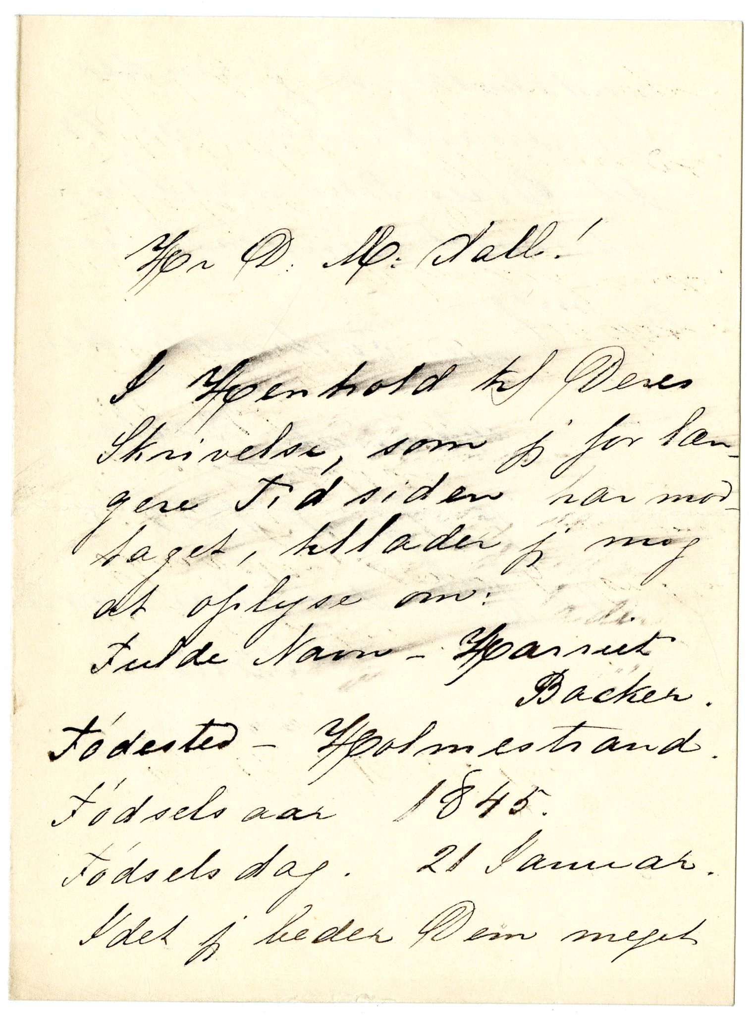 Diderik Maria Aalls brevsamling, NF/Ark-1023/F/L0001: D.M. Aalls brevsamling. A - B, 1738-1889, s. 651