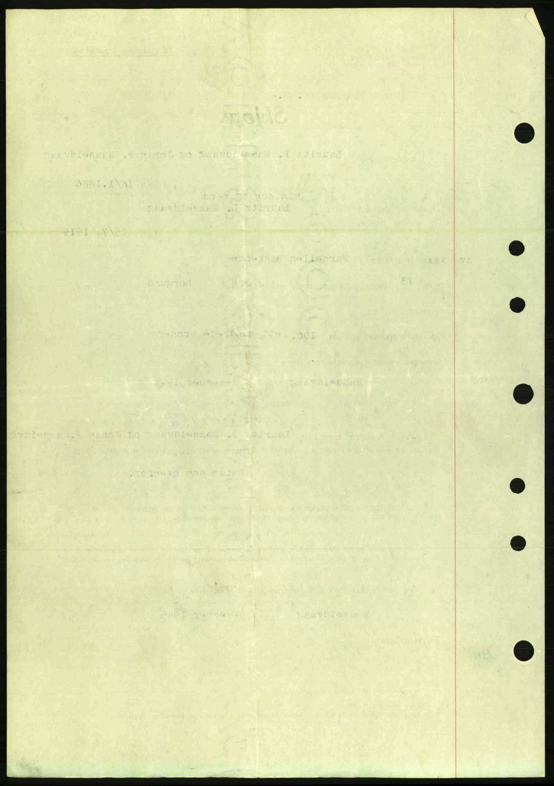 Nordre Sunnmøre sorenskriveri, AV/SAT-A-0006/1/2/2C/2Ca: Pantebok nr. A20a, 1945-1945, Dagboknr: 1057/1945