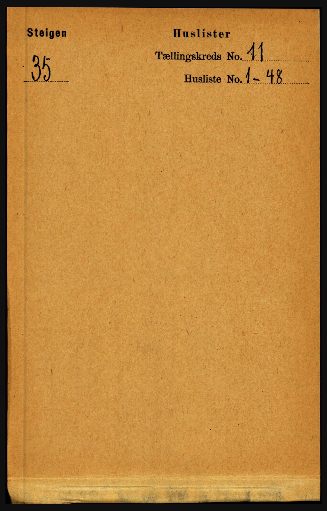 RA, Folketelling 1891 for 1848 Steigen herred, 1891, s. 3732