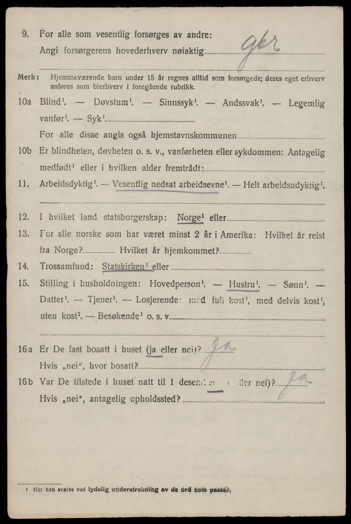 SAST, Folketelling 1920 for 1120 Klepp herred, 1920, s. 6957