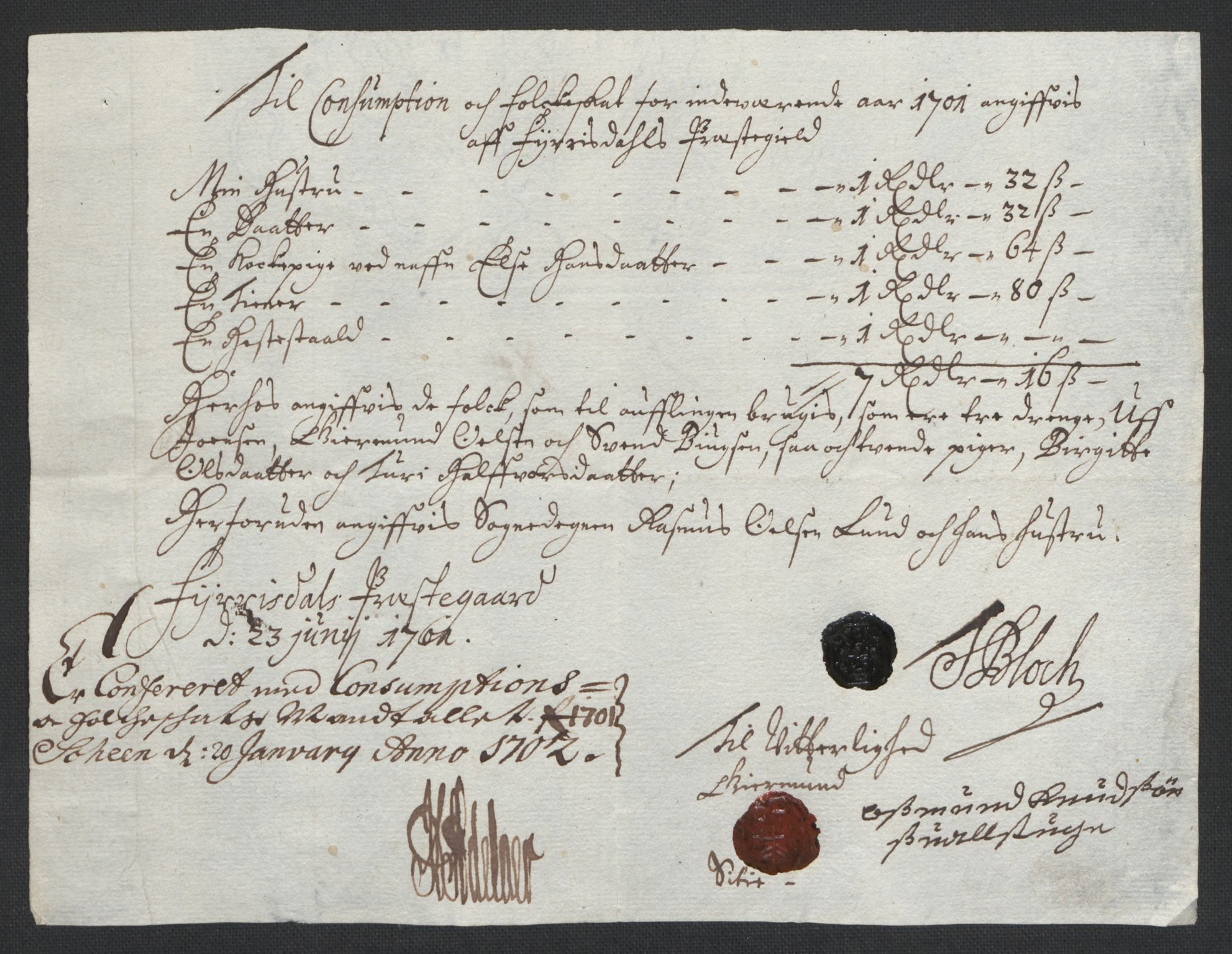 Rentekammeret inntil 1814, Reviderte regnskaper, Fogderegnskap, AV/RA-EA-4092/R36/L2105: Fogderegnskap Øvre og Nedre Telemark og Bamble, 1701, s. 132