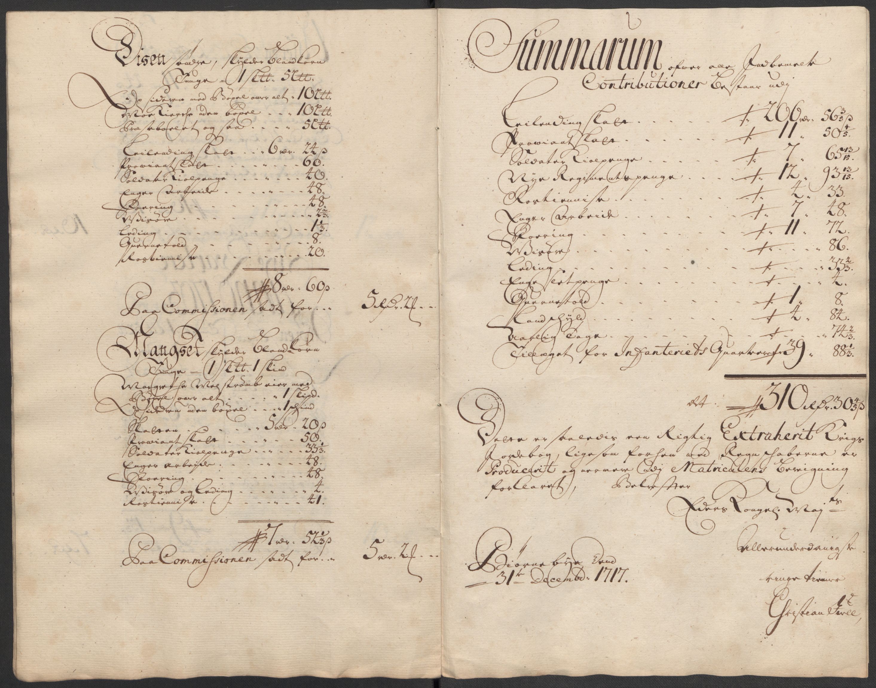 Rentekammeret inntil 1814, Reviderte regnskaper, Fogderegnskap, RA/EA-4092/R13/L0856: Fogderegnskap Solør, Odal og Østerdal, 1717, s. 300
